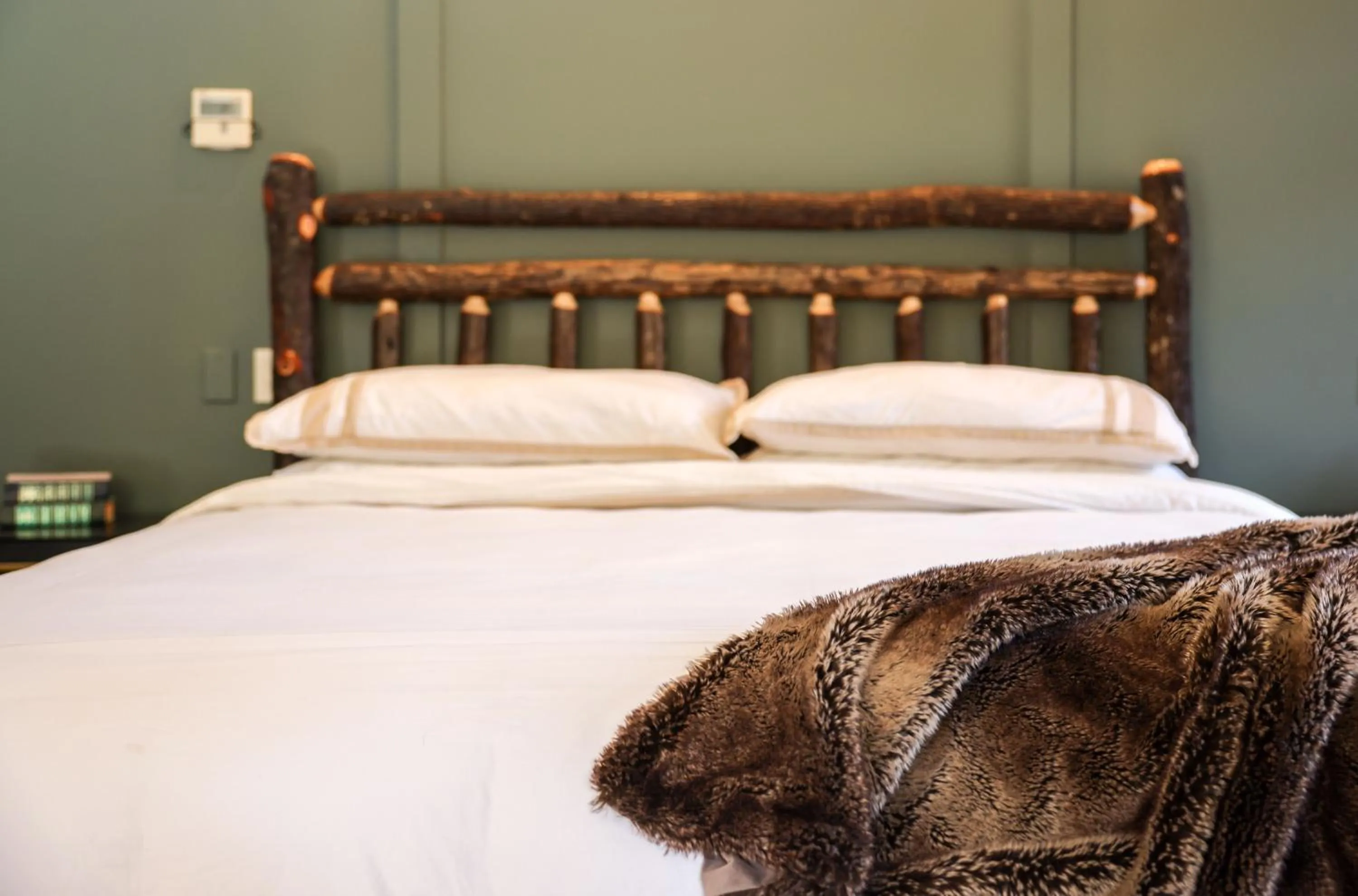 Bed in Outland Chalet & Suites Great Smoky Mountains