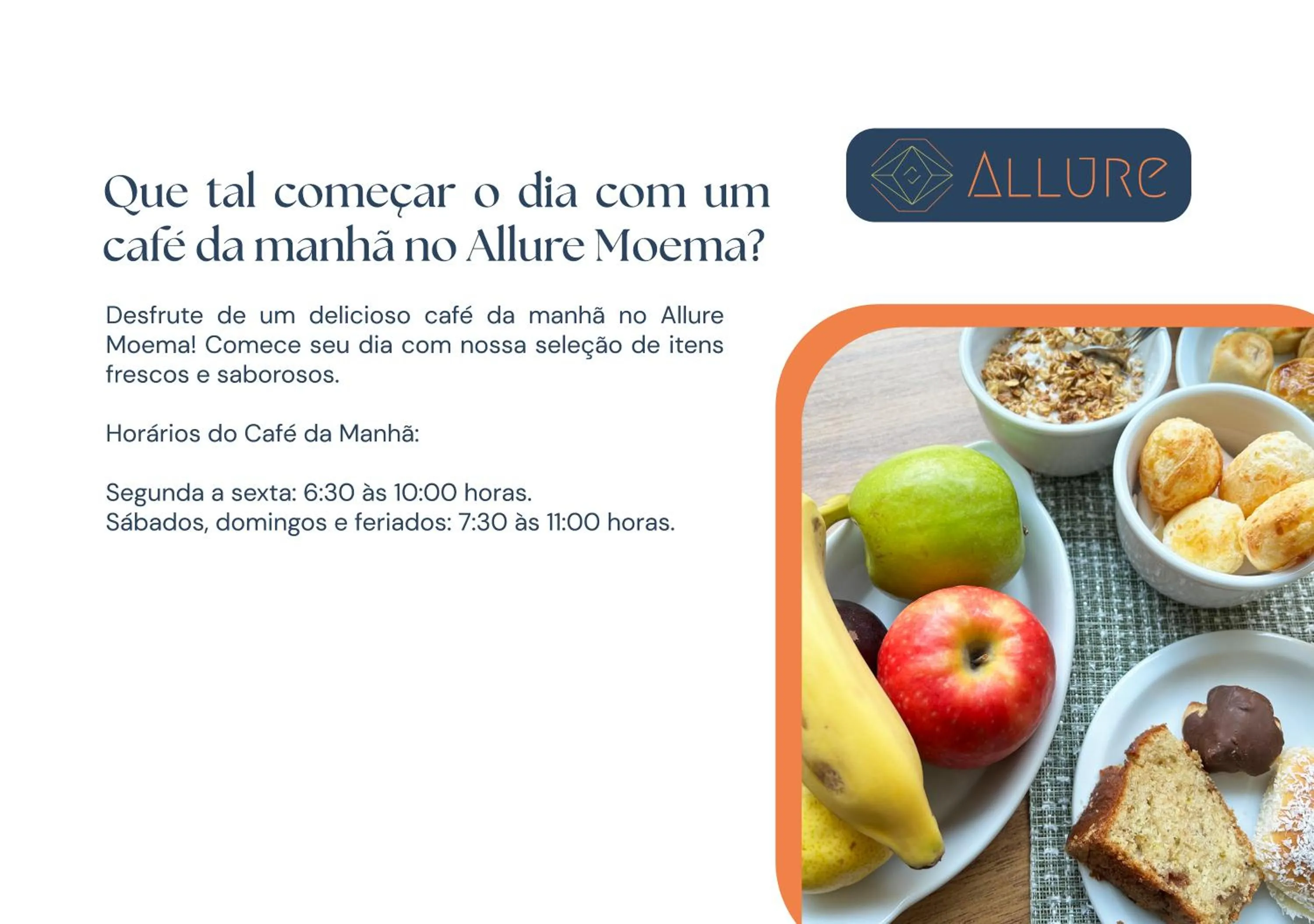 Breakfast in Apartamentos Studio Allure Moema - Com café da manhã e Valet opcional, Recepção 24 horas