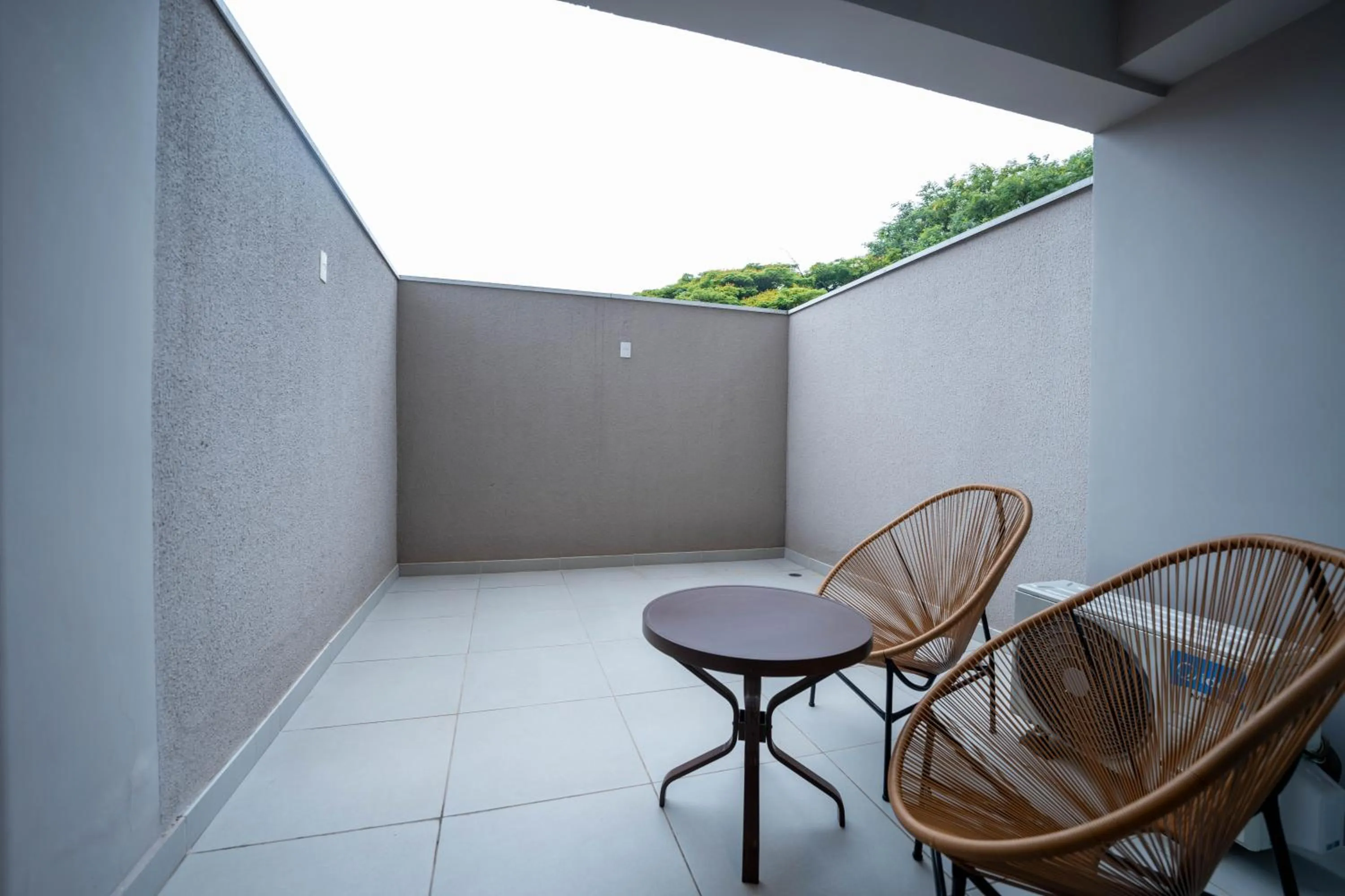 Balcony/Terrace in Apartamentos Studio Allure Moema - Com café da manhã e Valet opcional, Recepção 24 horas