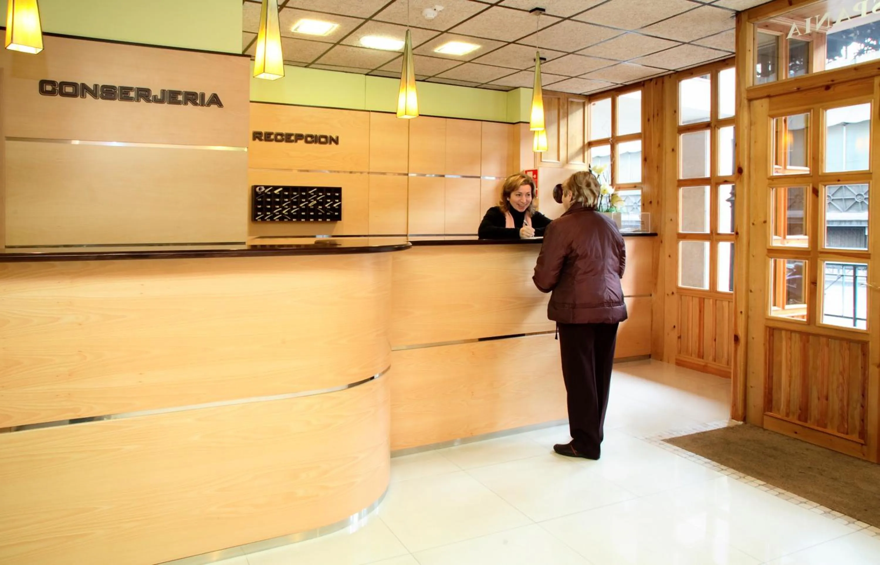 Lobby or reception in Hotel Hispania