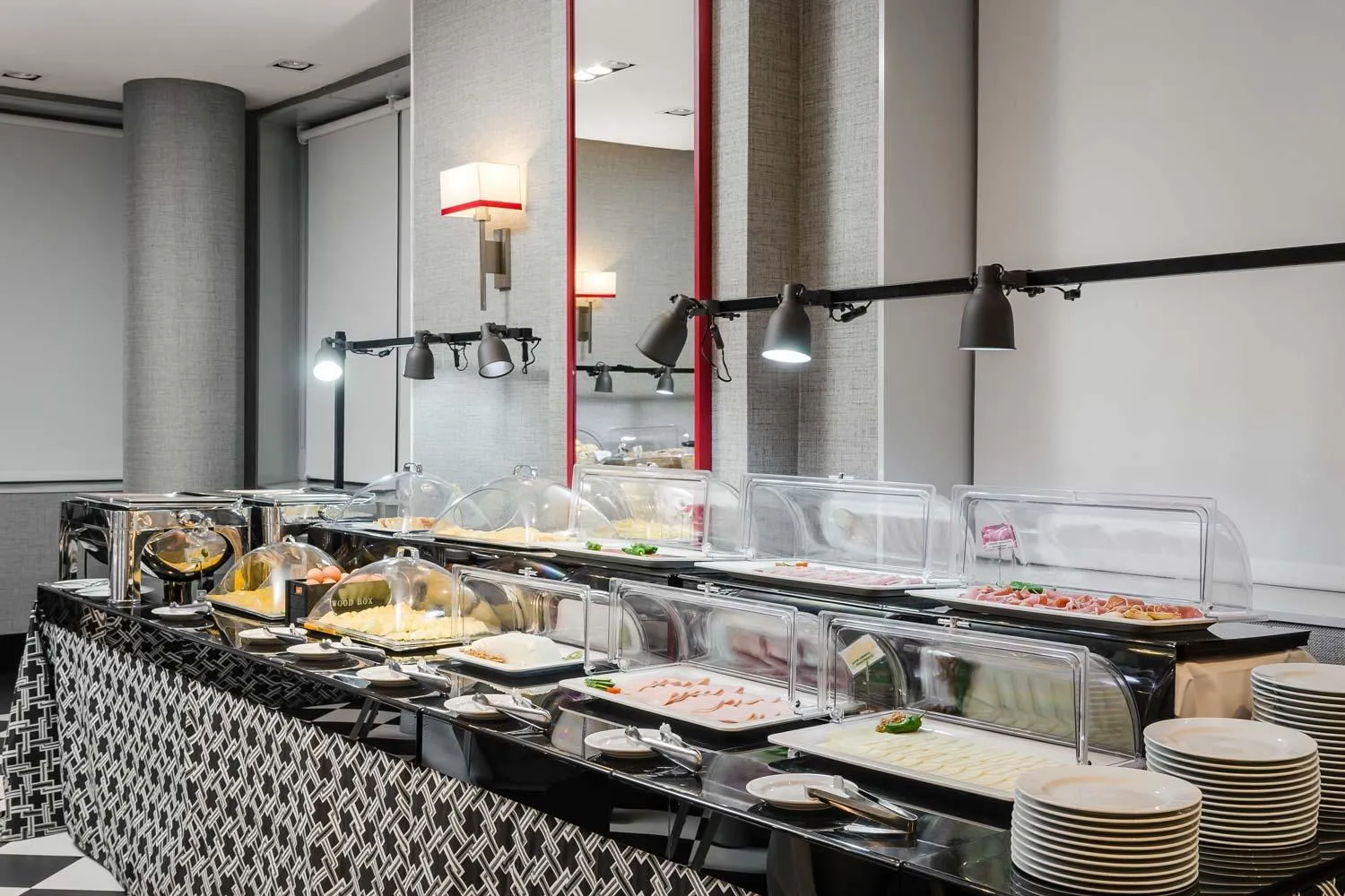 Buffet breakfast in Hotel Asset Torrejón