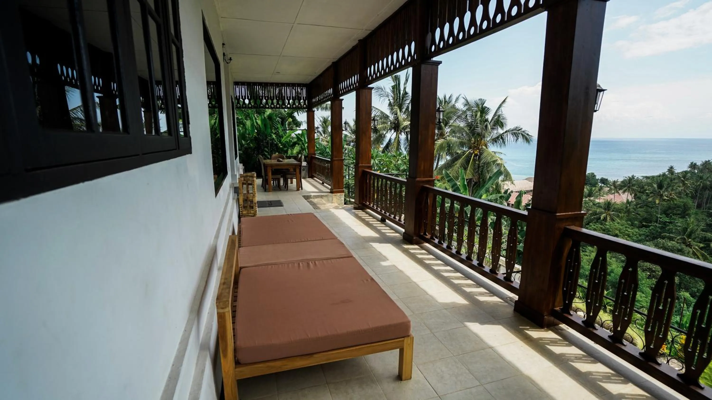 Balcony/Terrace in The Lavana Villa Lombok Sunset