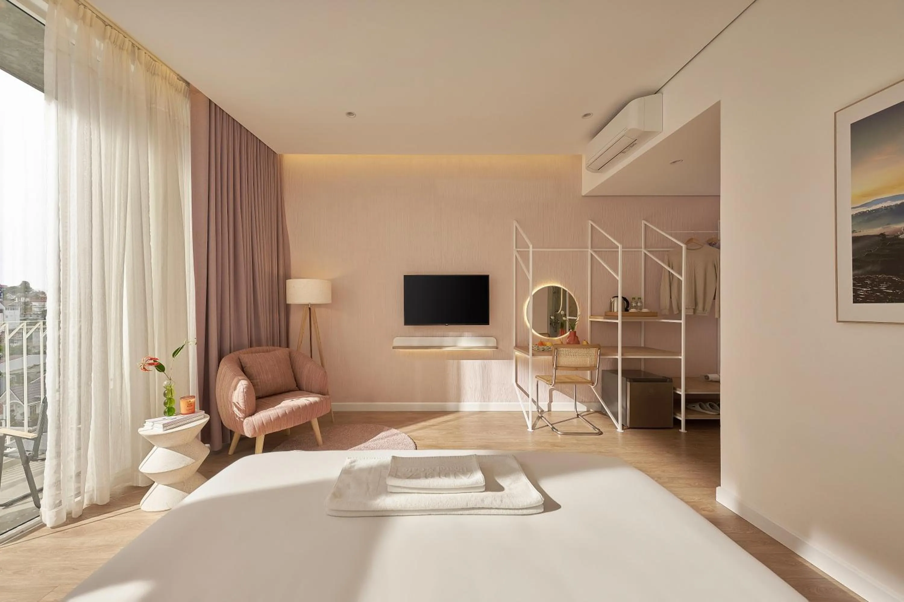 TV and multimedia, Bed in Adela Hotel Dalat