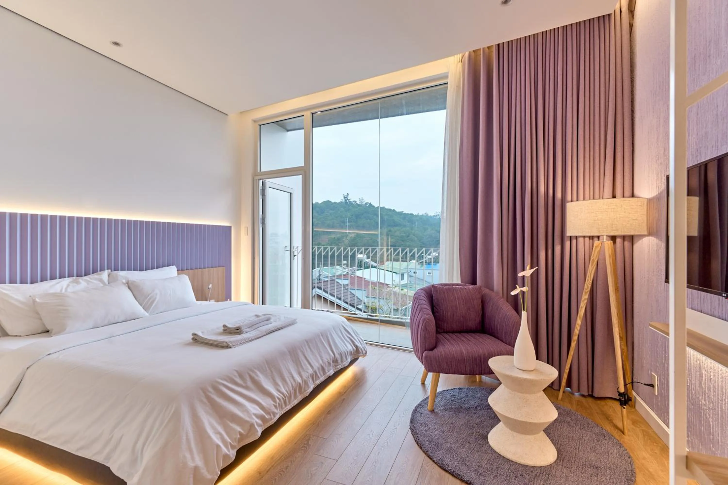 Balcony/Terrace, Bed in Adela Hotel Dalat