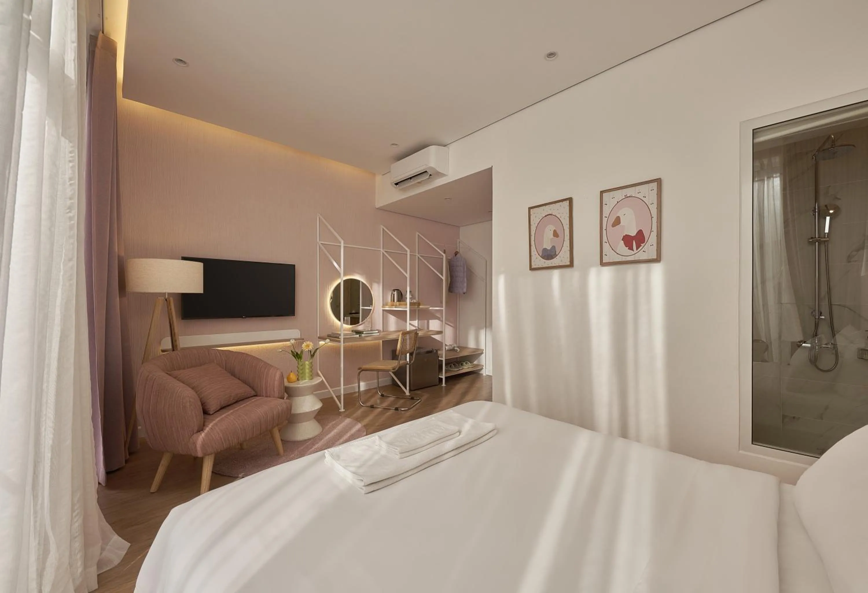 TV and multimedia, Bed in Adela Hotel Dalat