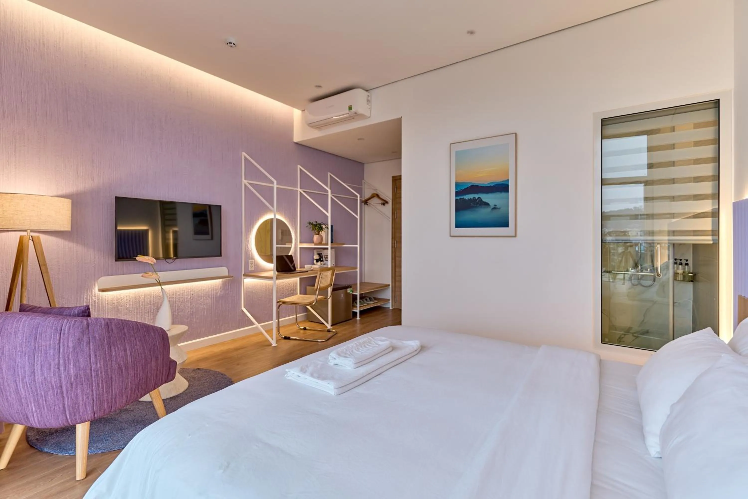 TV and multimedia, Bed in Adela Hotel Dalat