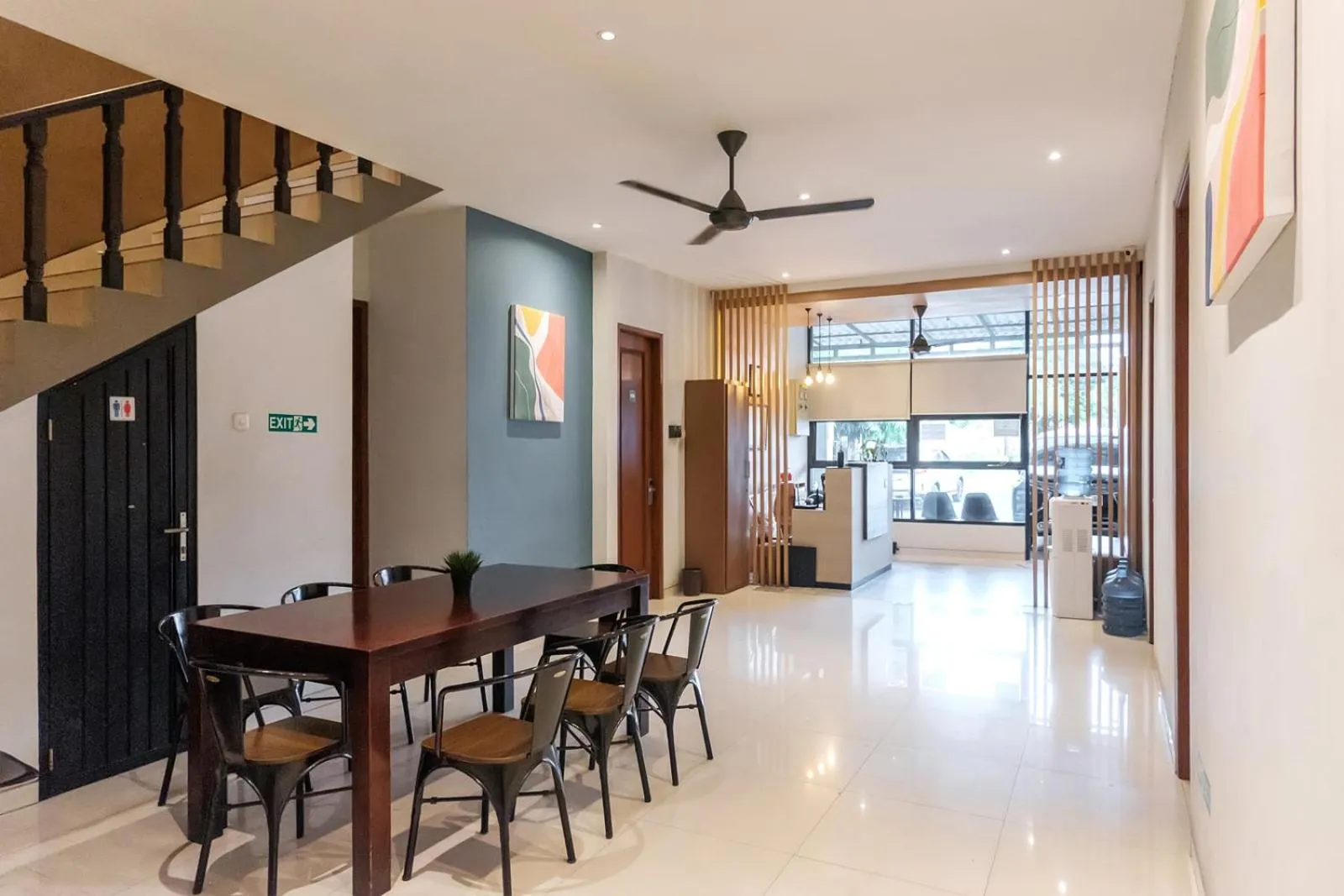 Dining area in Mono Coliving Kencana, Surabaya