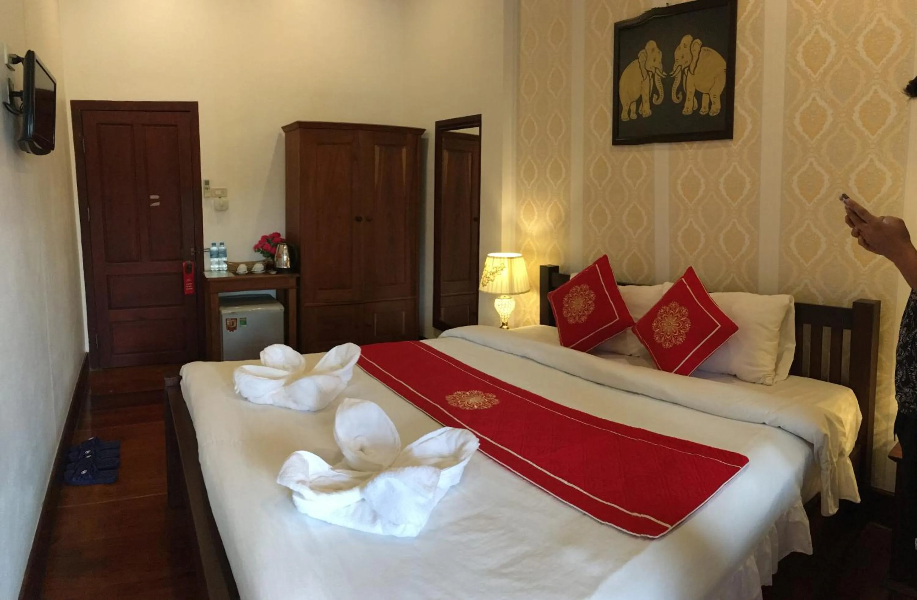 Bed in Luang Prabang Pangkham Lodge