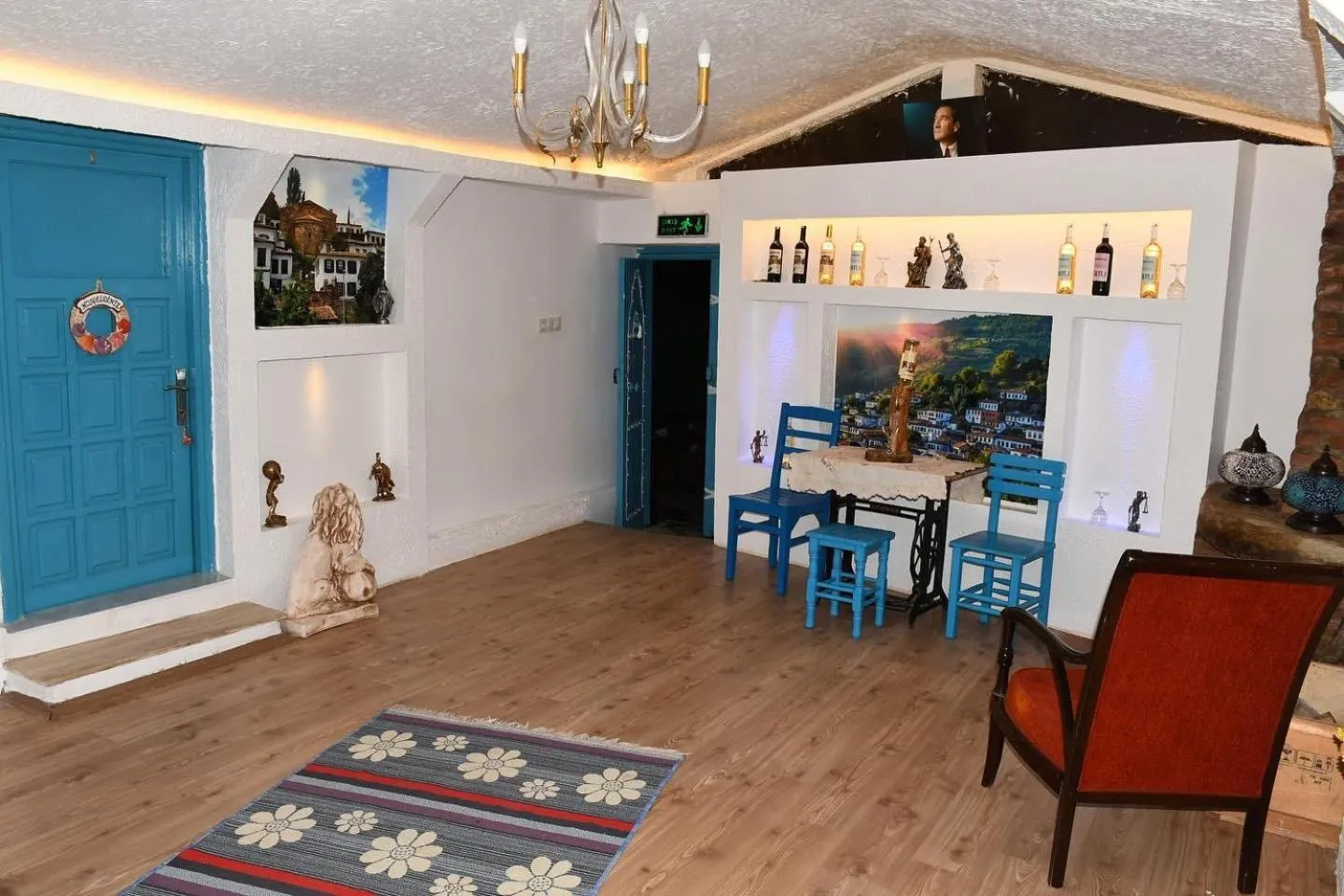 Seating area in Deniss Pension