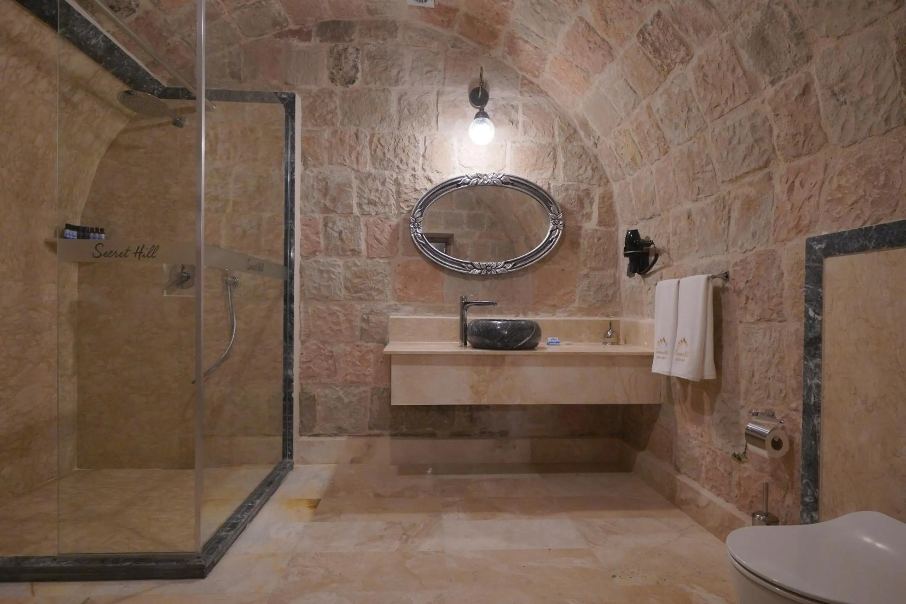 Shower in Cappadocia Secret Hill Cave Suites