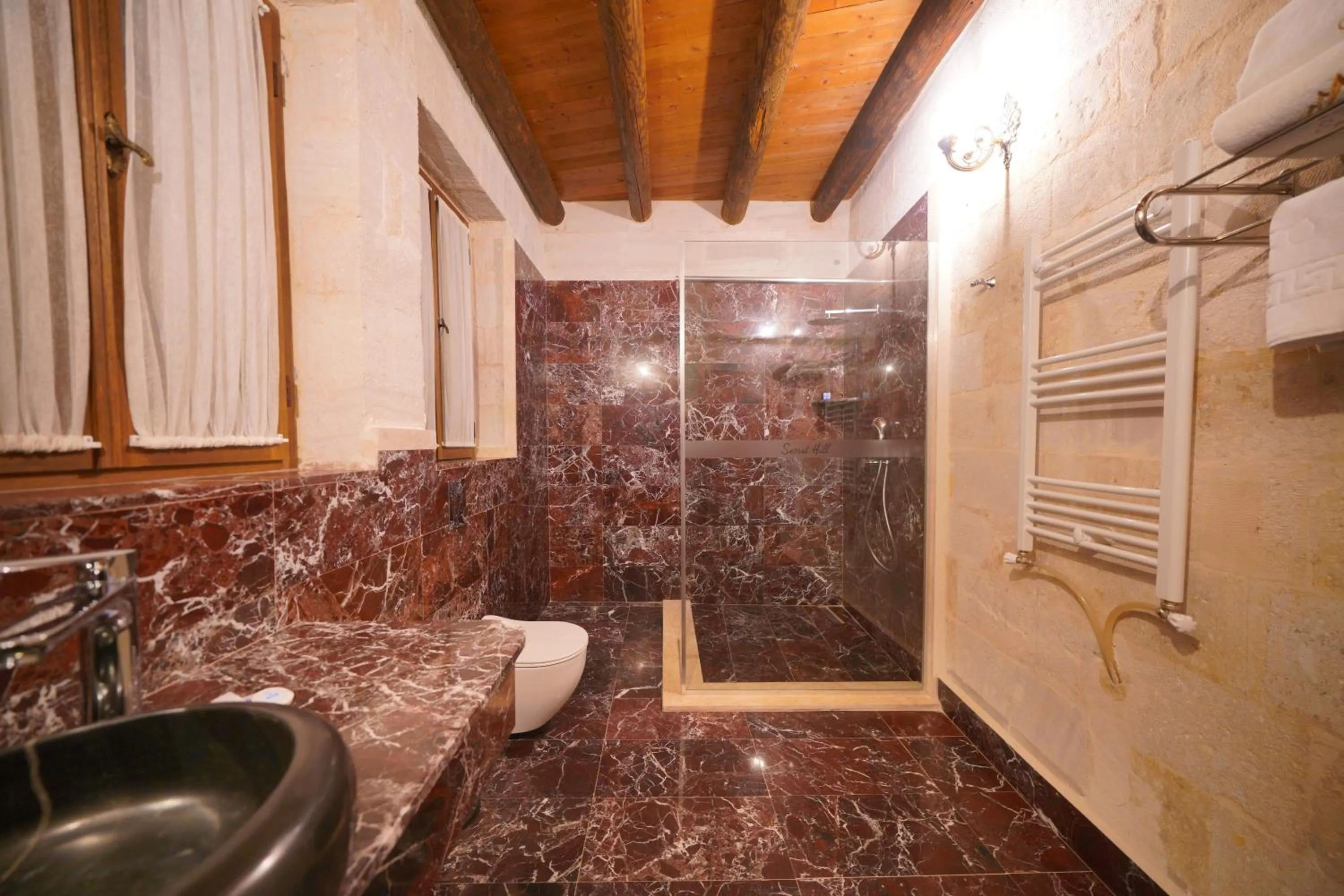 Shower in Cappadocia Secret Hill Cave Suites