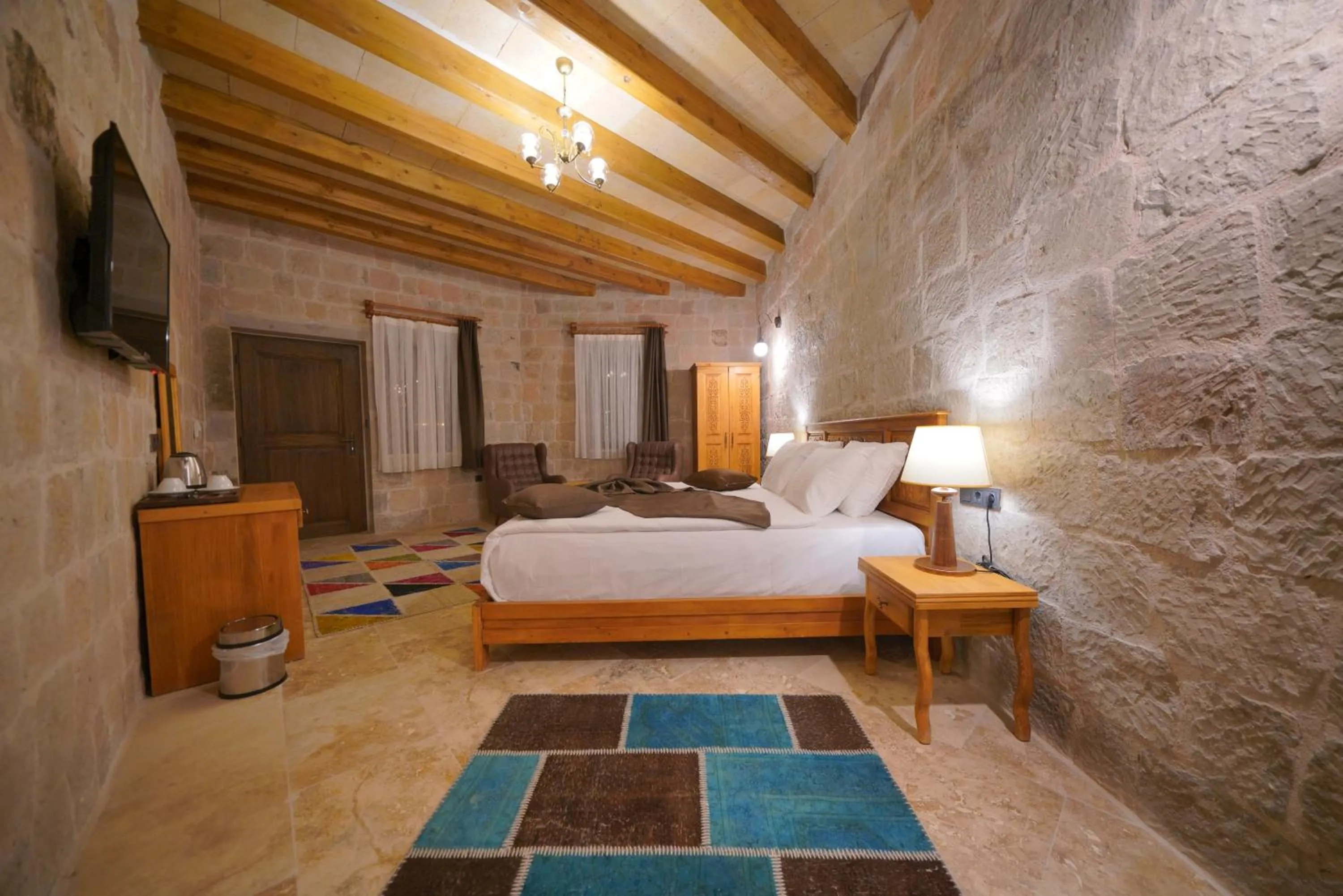 Bed in Cappadocia Secret Hill Cave Suites