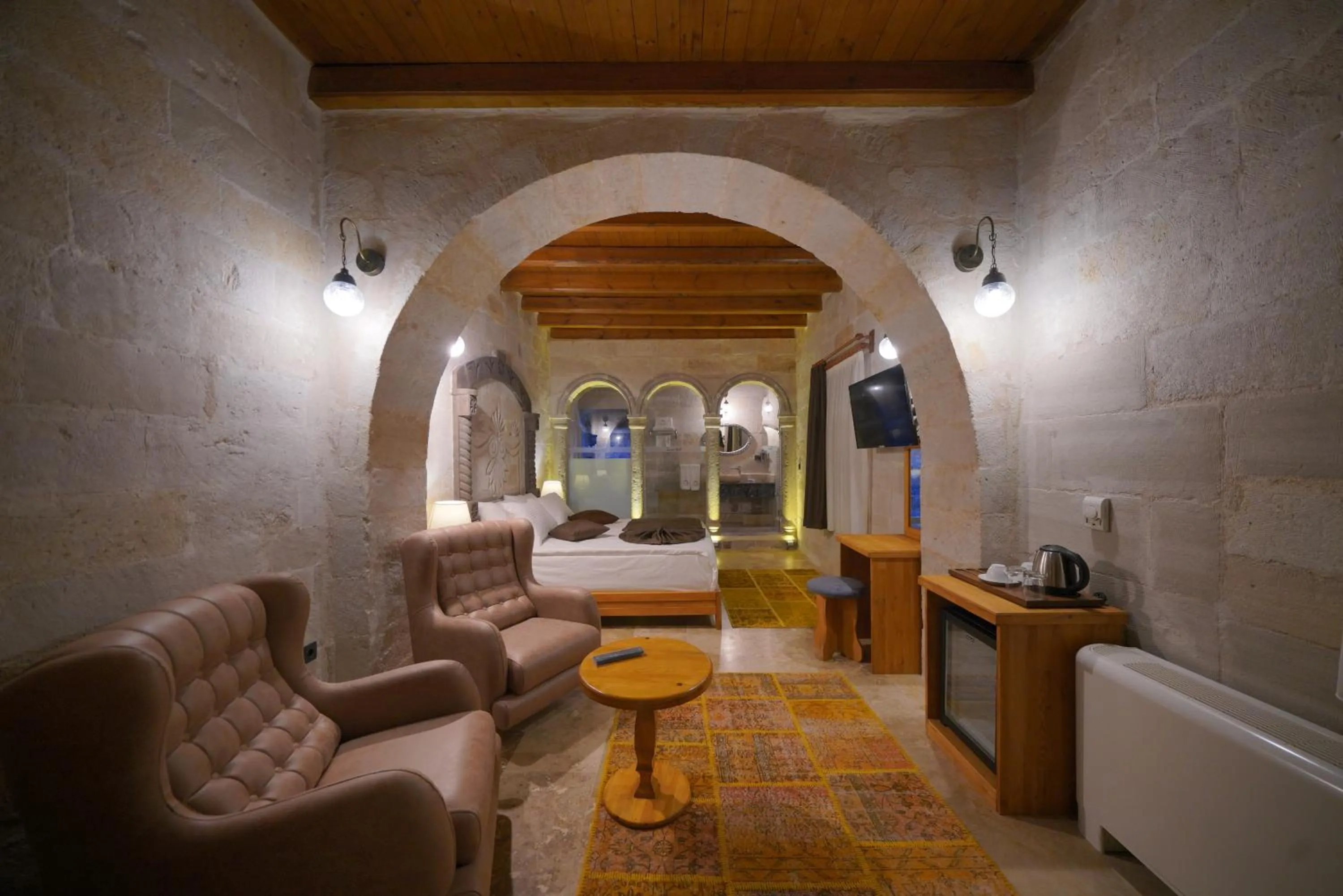 Bed in Cappadocia Secret Hill Cave Suites