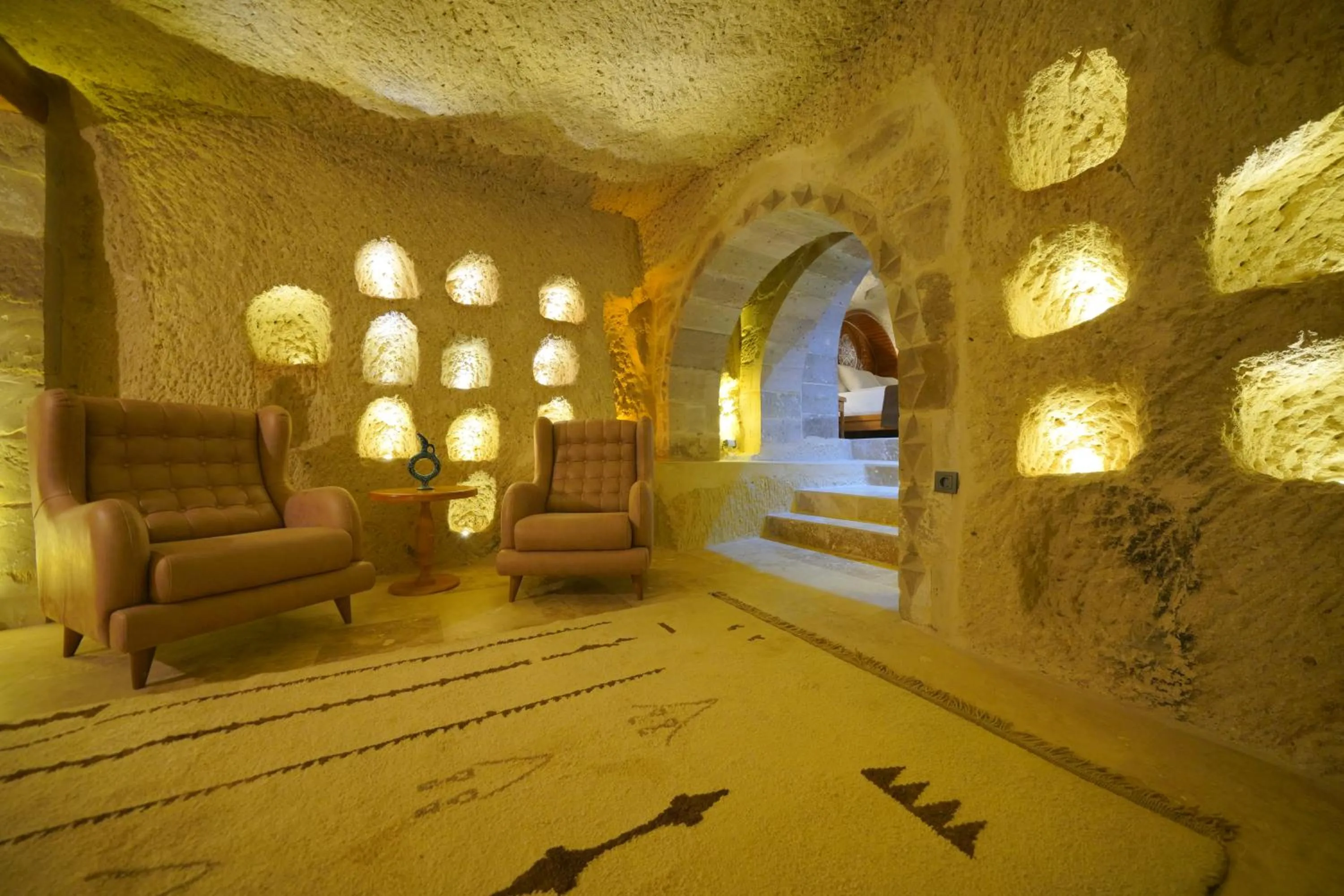 Living room in Cappadocia Secret Hill Cave Suites