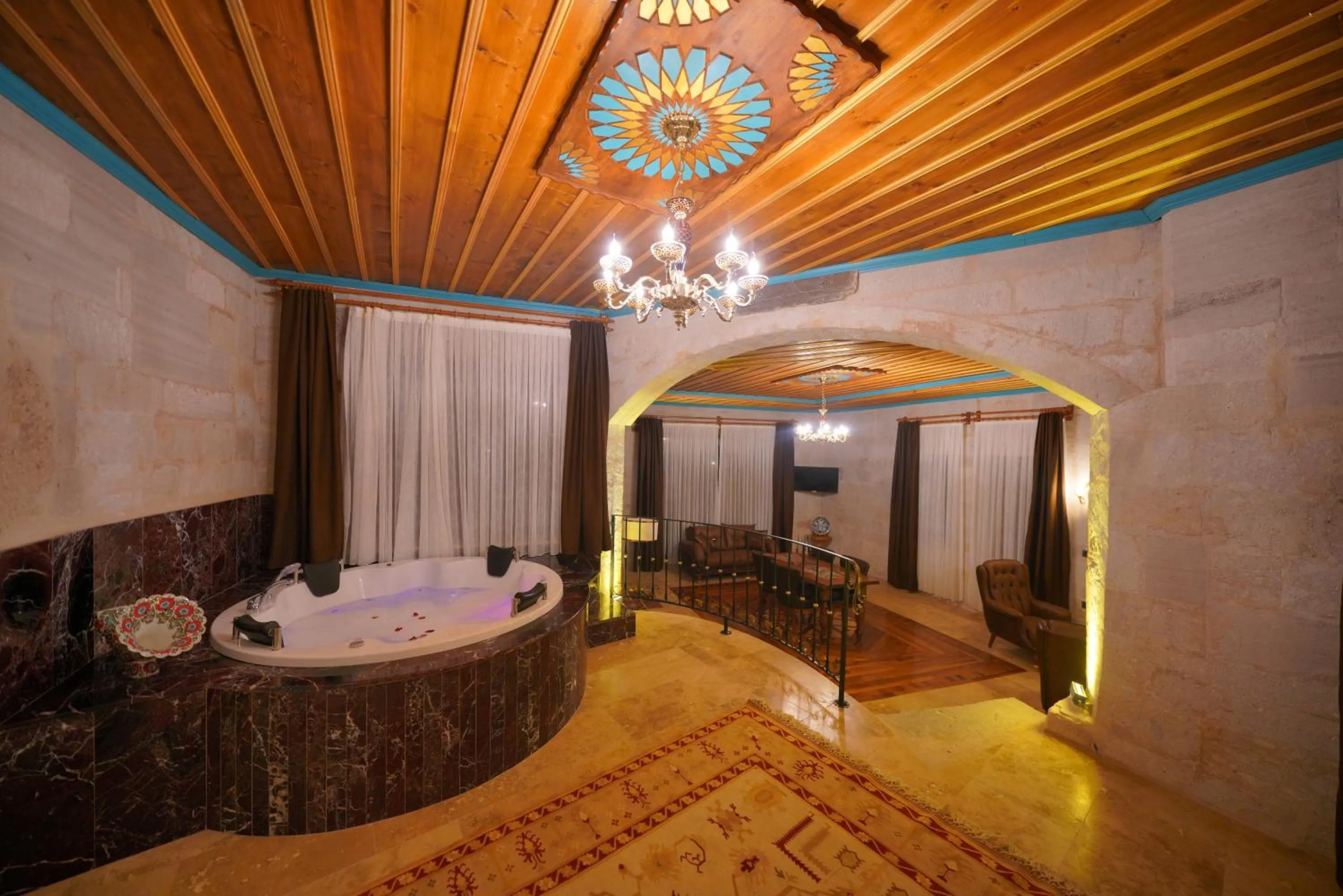 Hot Tub in Cappadocia Secret Hill Cave Suites