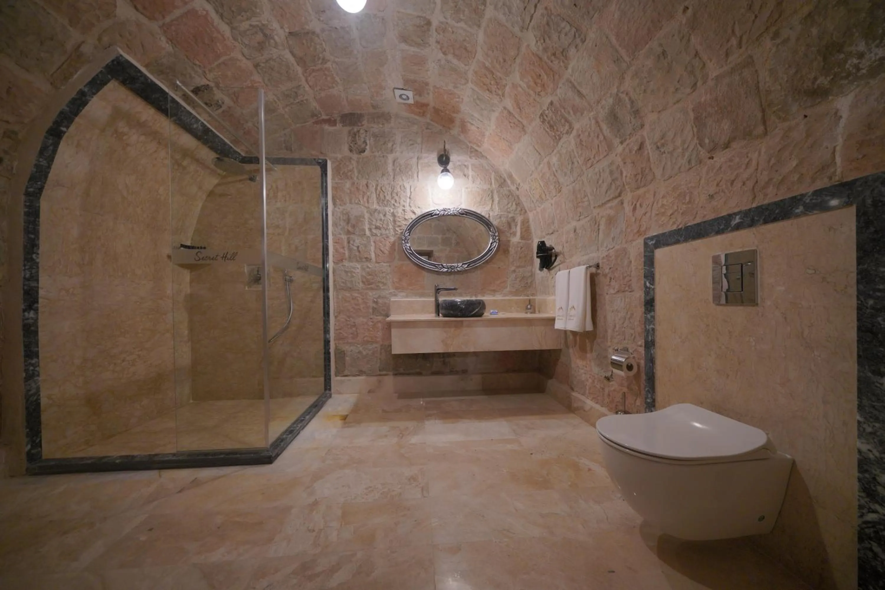 Shower in Cappadocia Secret Hill Cave Suites