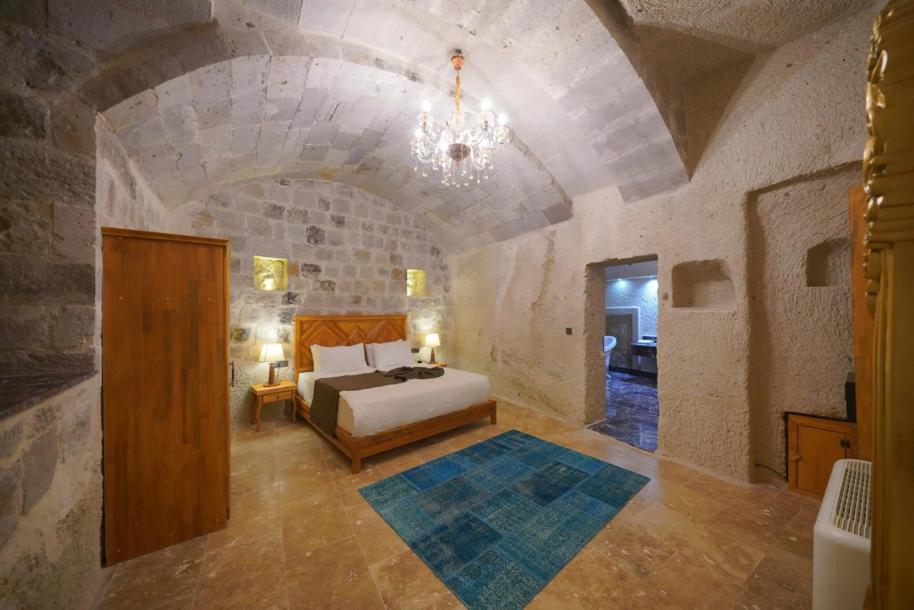 Bed in Cappadocia Secret Hill Cave Suites