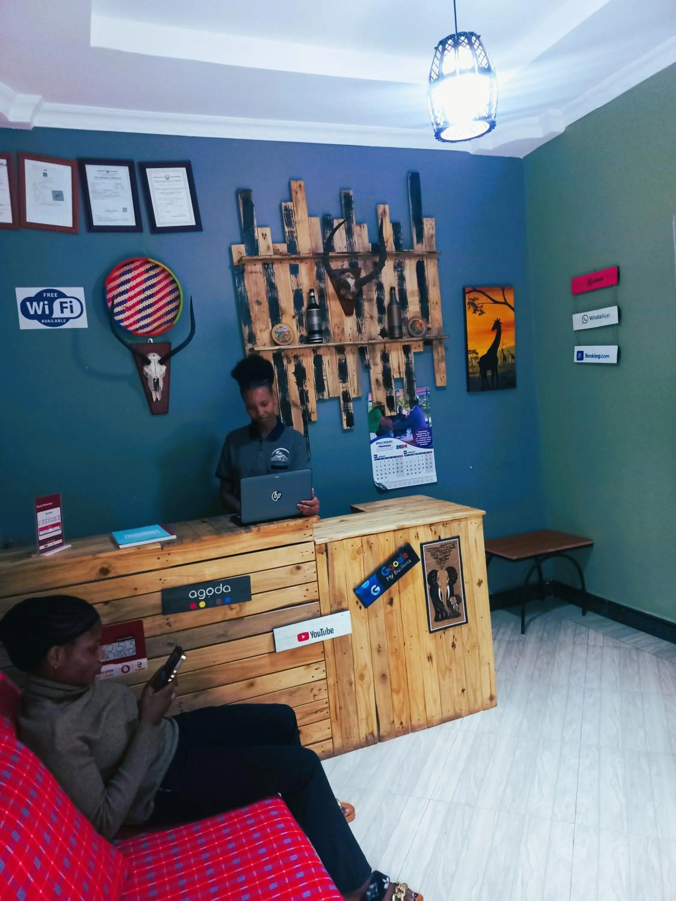 People in Safari Park House