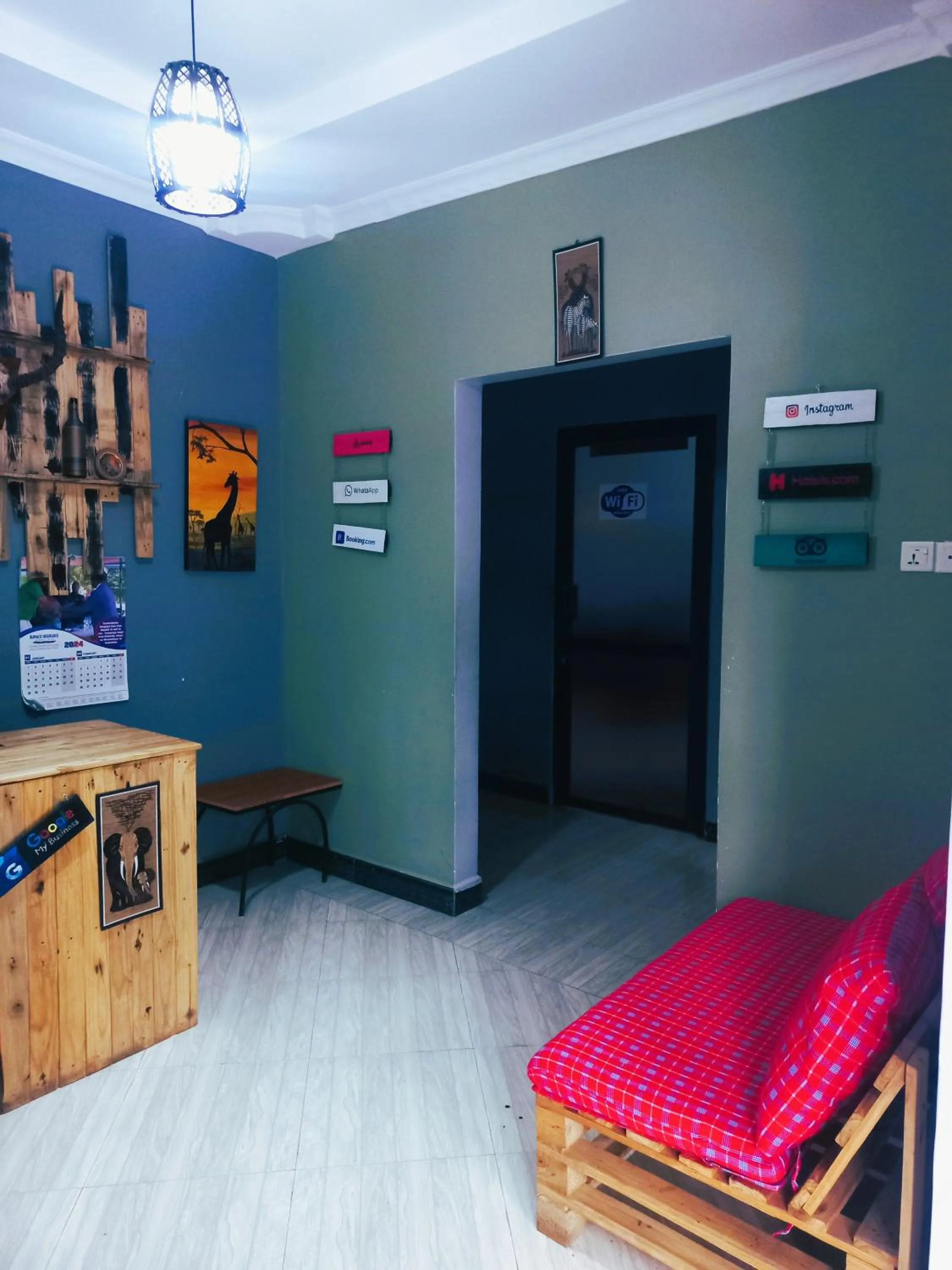 Living room in Safari Park House