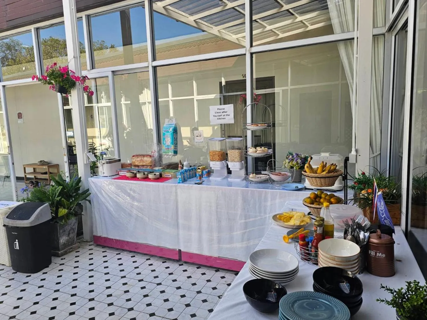 Breakfast in Mercy Hostel