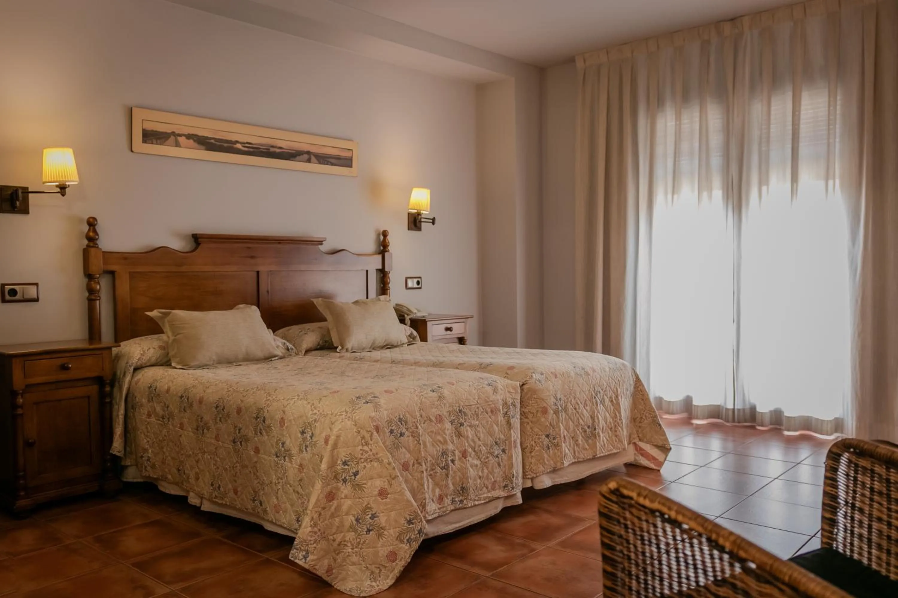 Bed in Hotel Doña Manuela