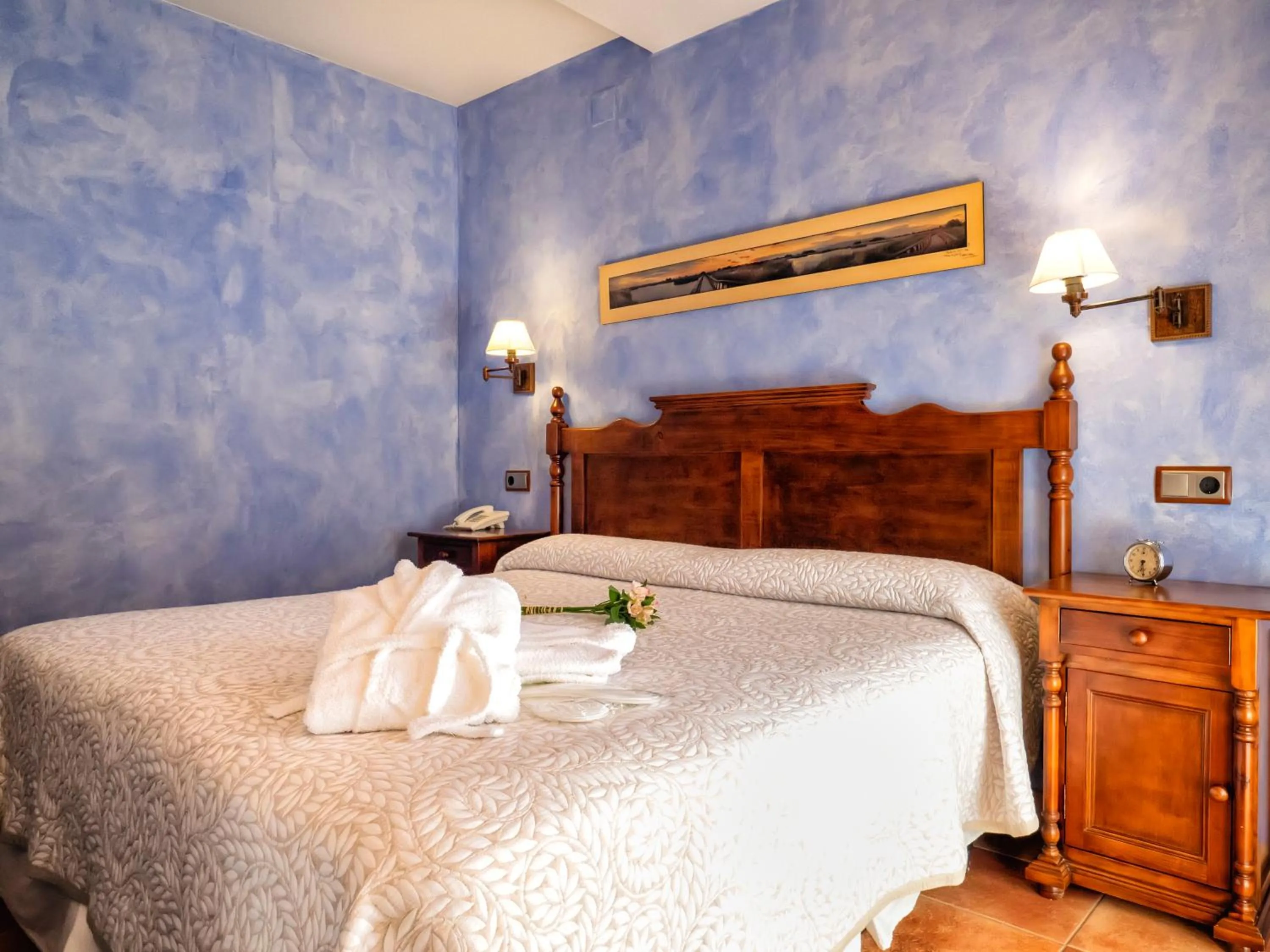 Decorative detail, Bed in Hotel Doña Manuela