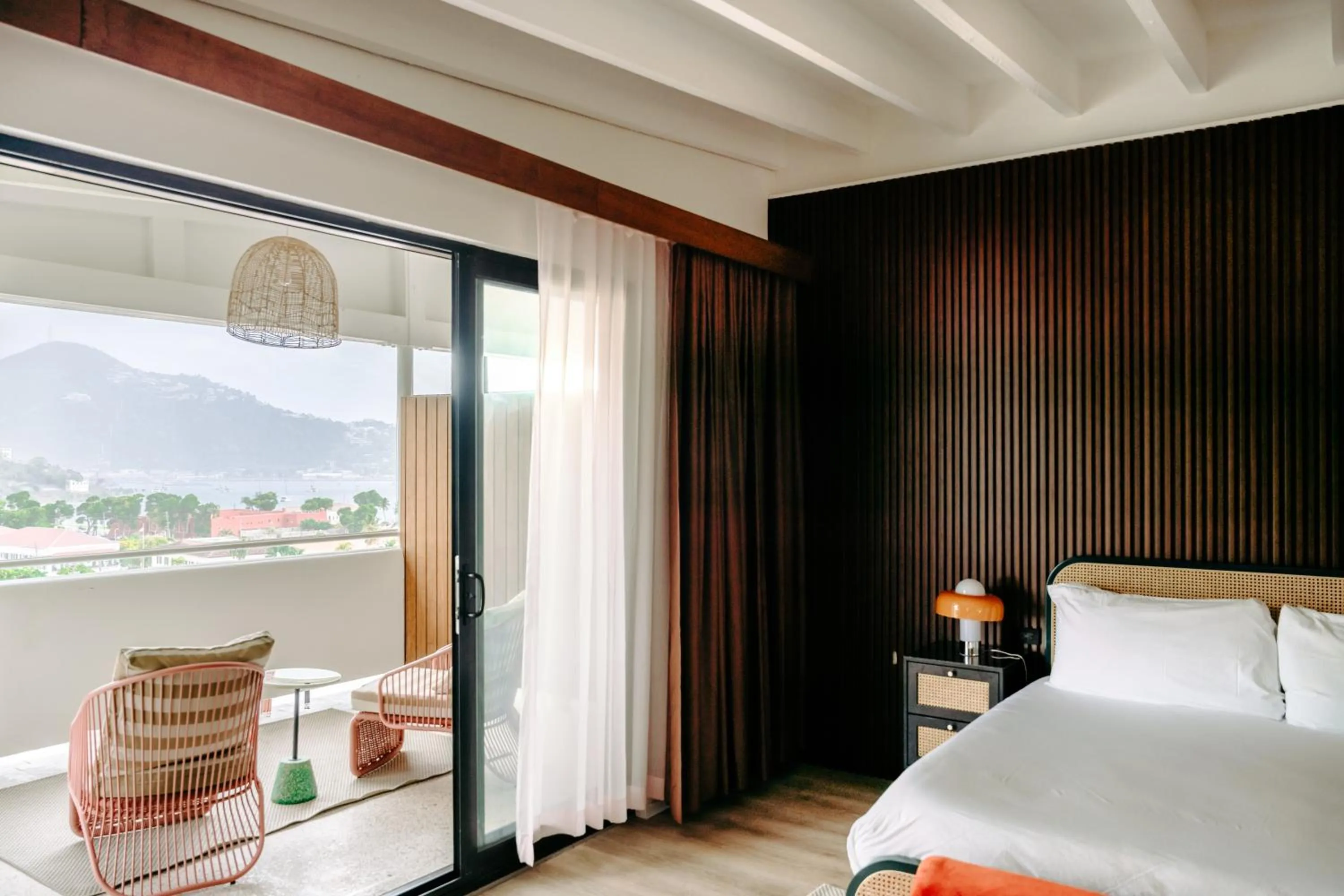 Bedroom, Bed in The Pink Palm Hotel - Adults Only