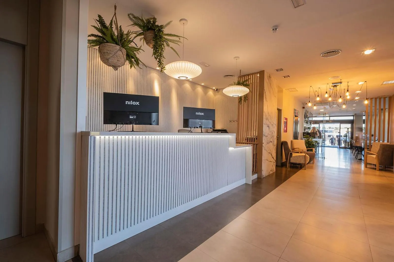 Lobby or reception in Hotel Hidalgo