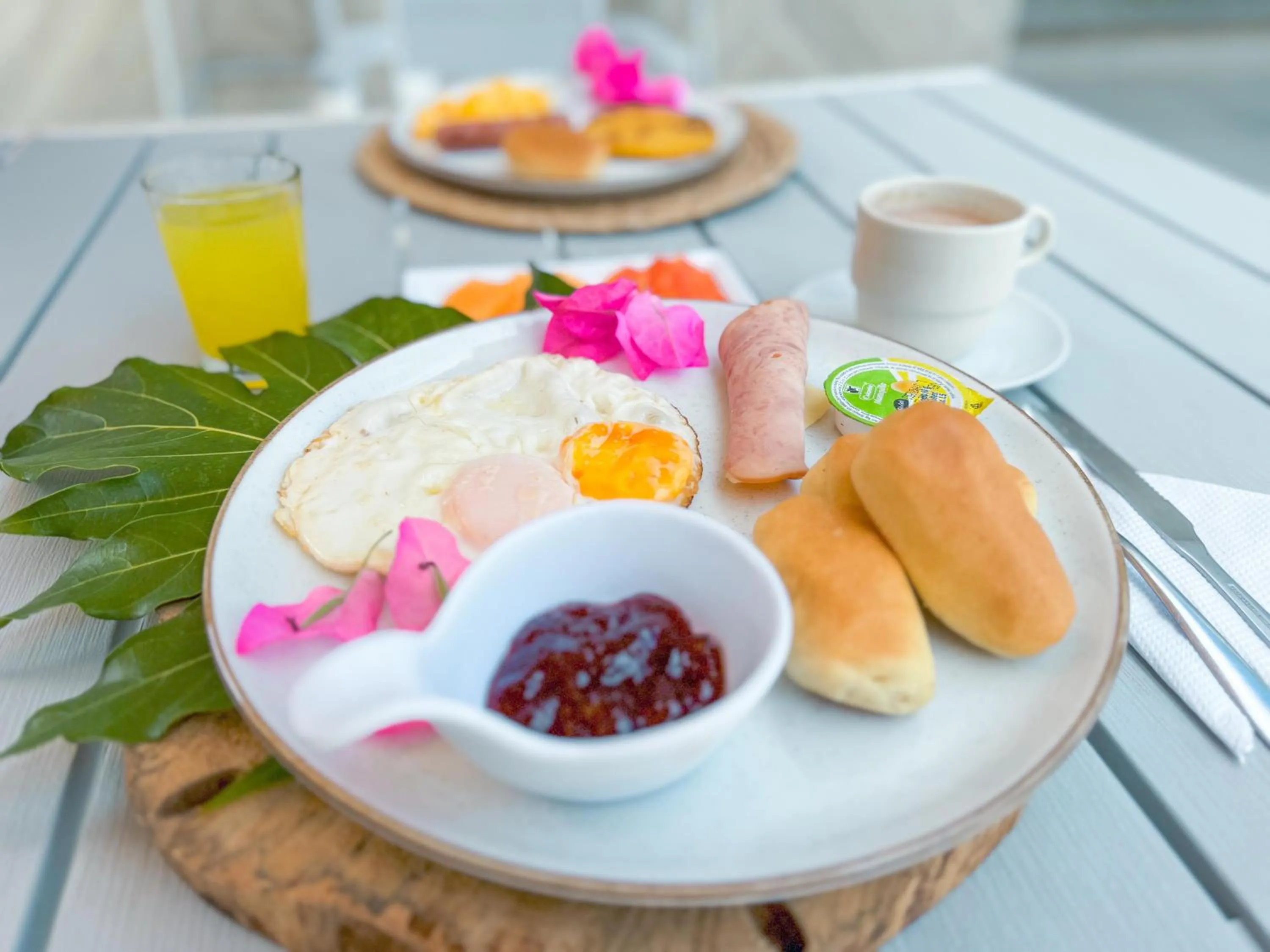 Continental breakfast in Zaba Beach House