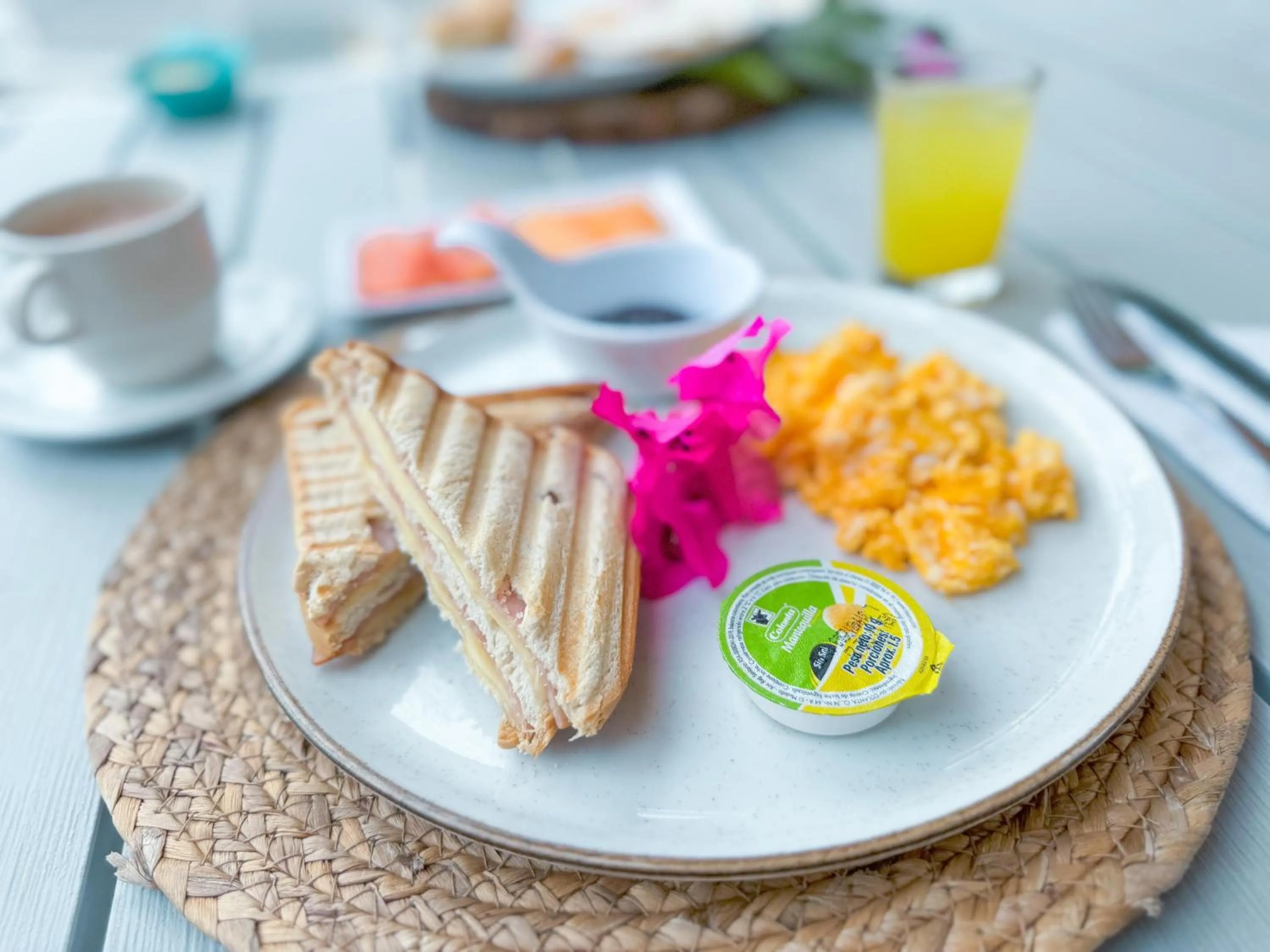 Continental breakfast in Zaba Beach House