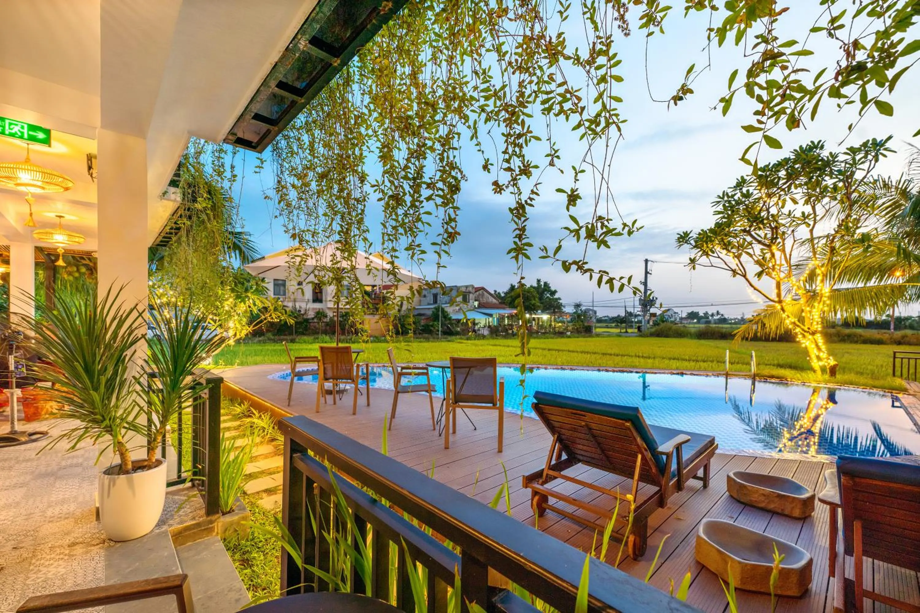 Natural landscape in Sunkised Paddy Hoi An Villa