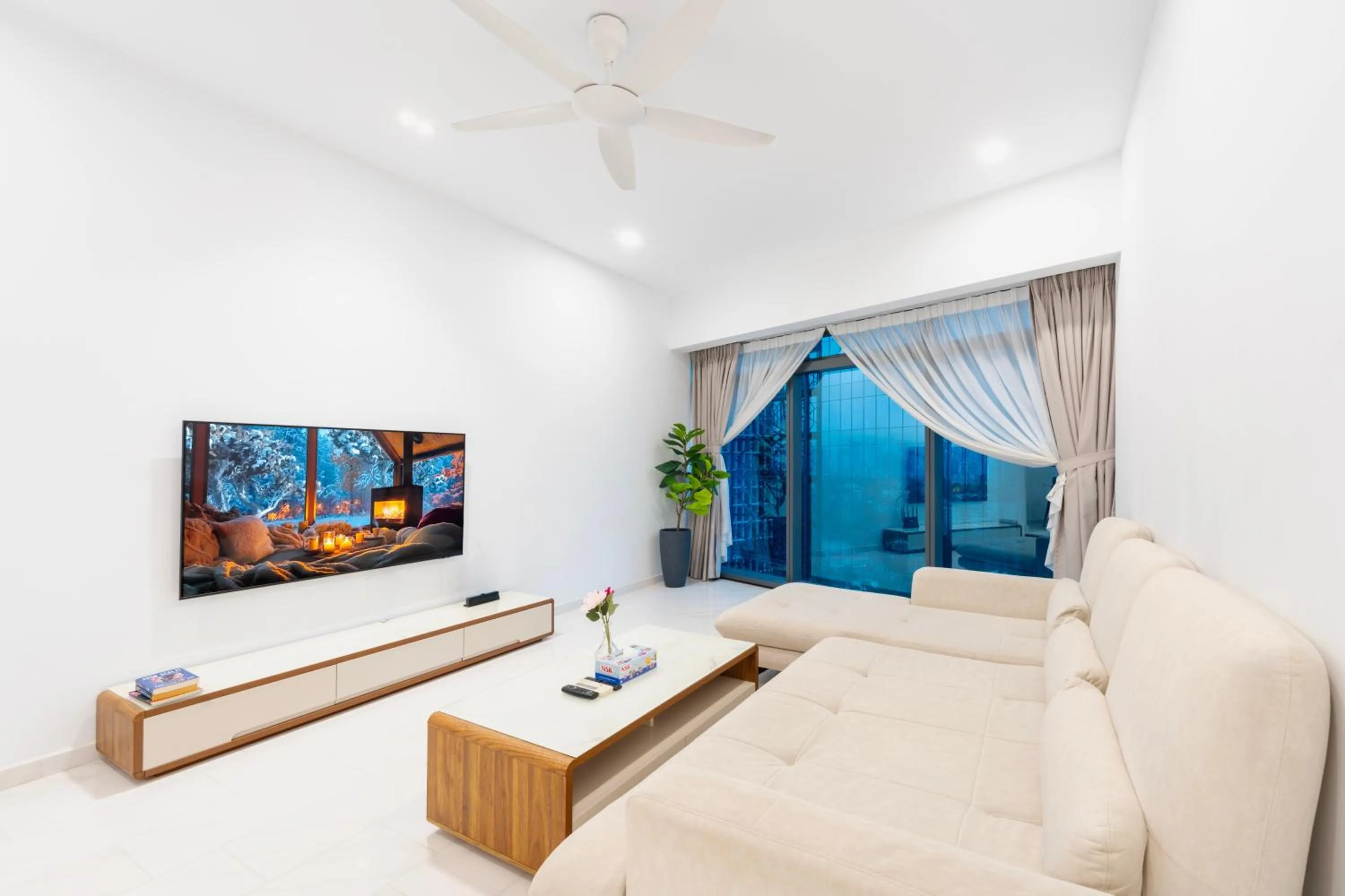 Living room, Bed in MOONWAY SUITES At EATON KLCC