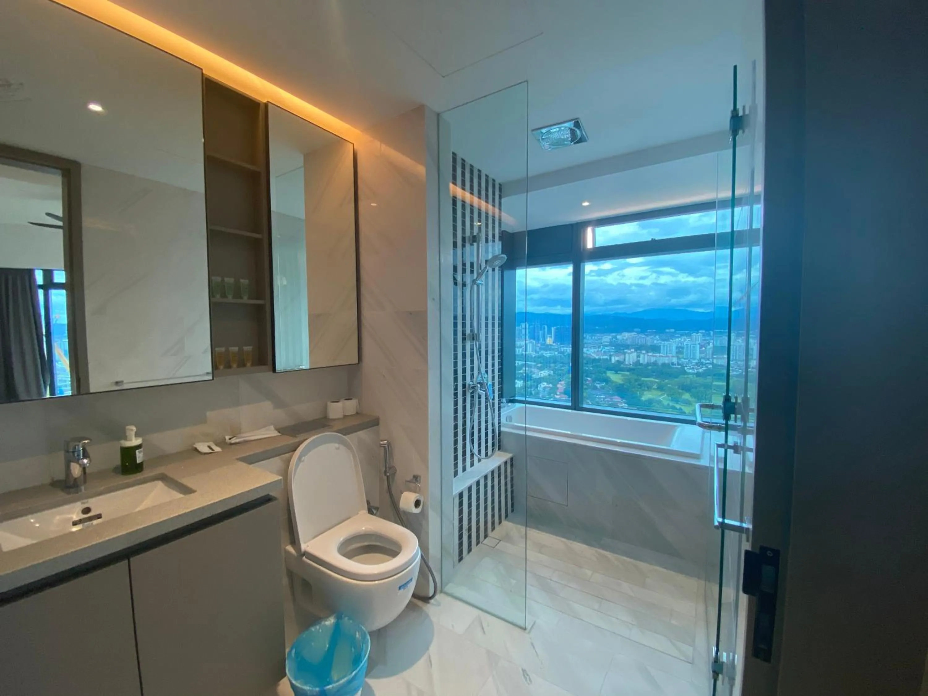 Shower in MOONWAY SUITES At EATON KLCC