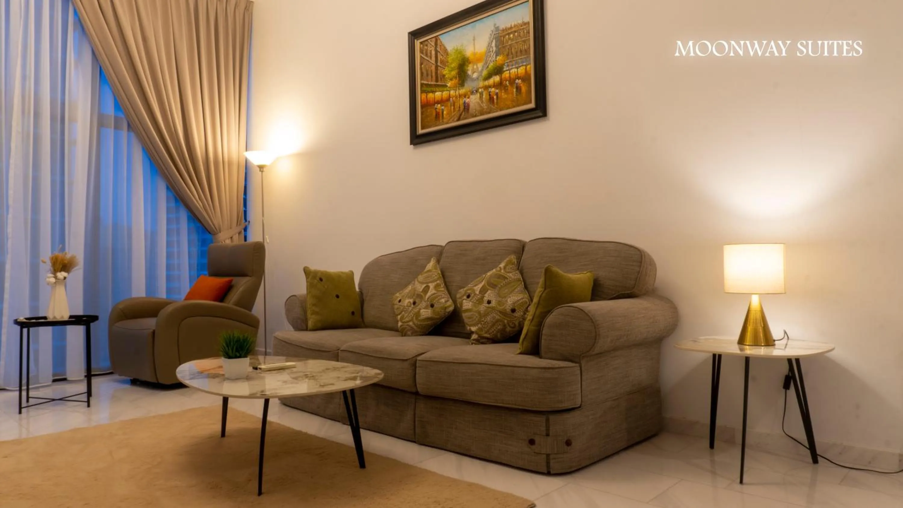 Living room in MOONWAY SUITES At EATON KLCC