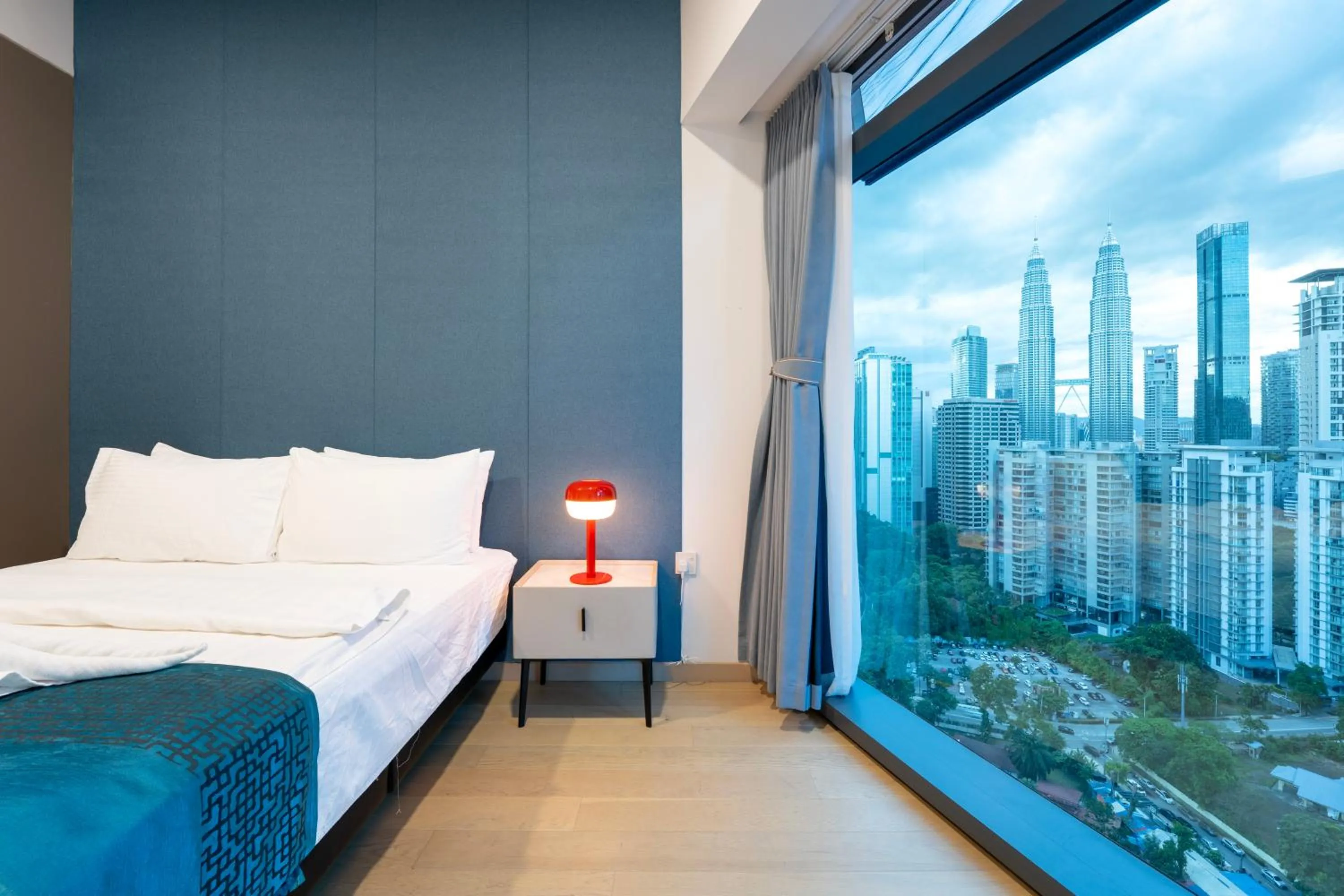 Bathroom, Bed in MOONWAY SUITES At EATON KLCC