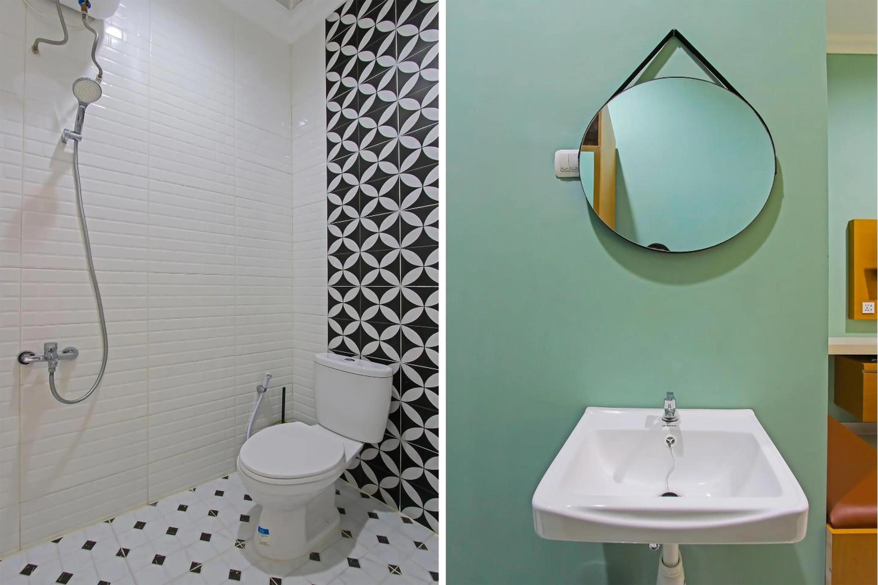 Bathroom in Capital O 92105 A'shanti Inn