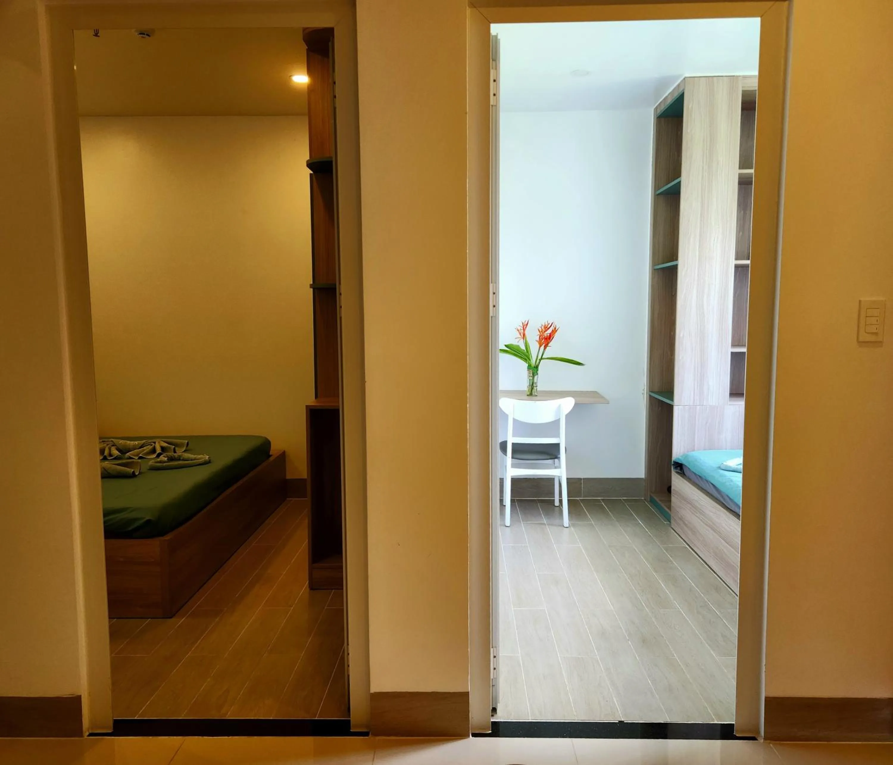 Bed in Mi Amor Luxury Island Apartment - 3 minutes to the beach