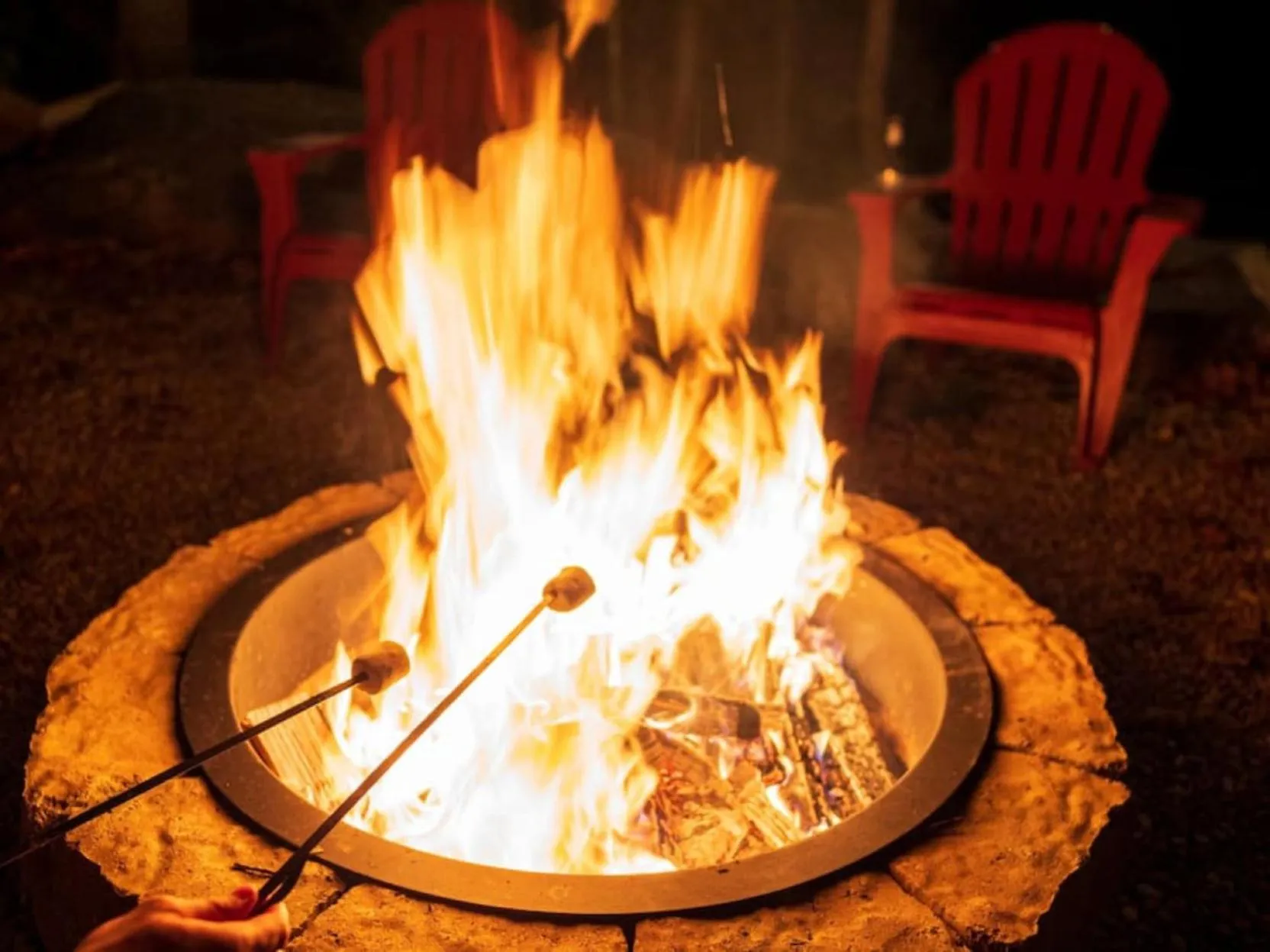 BBQ facilities in Romantic Cabin Retreat By Ghosal Luxury Lodging