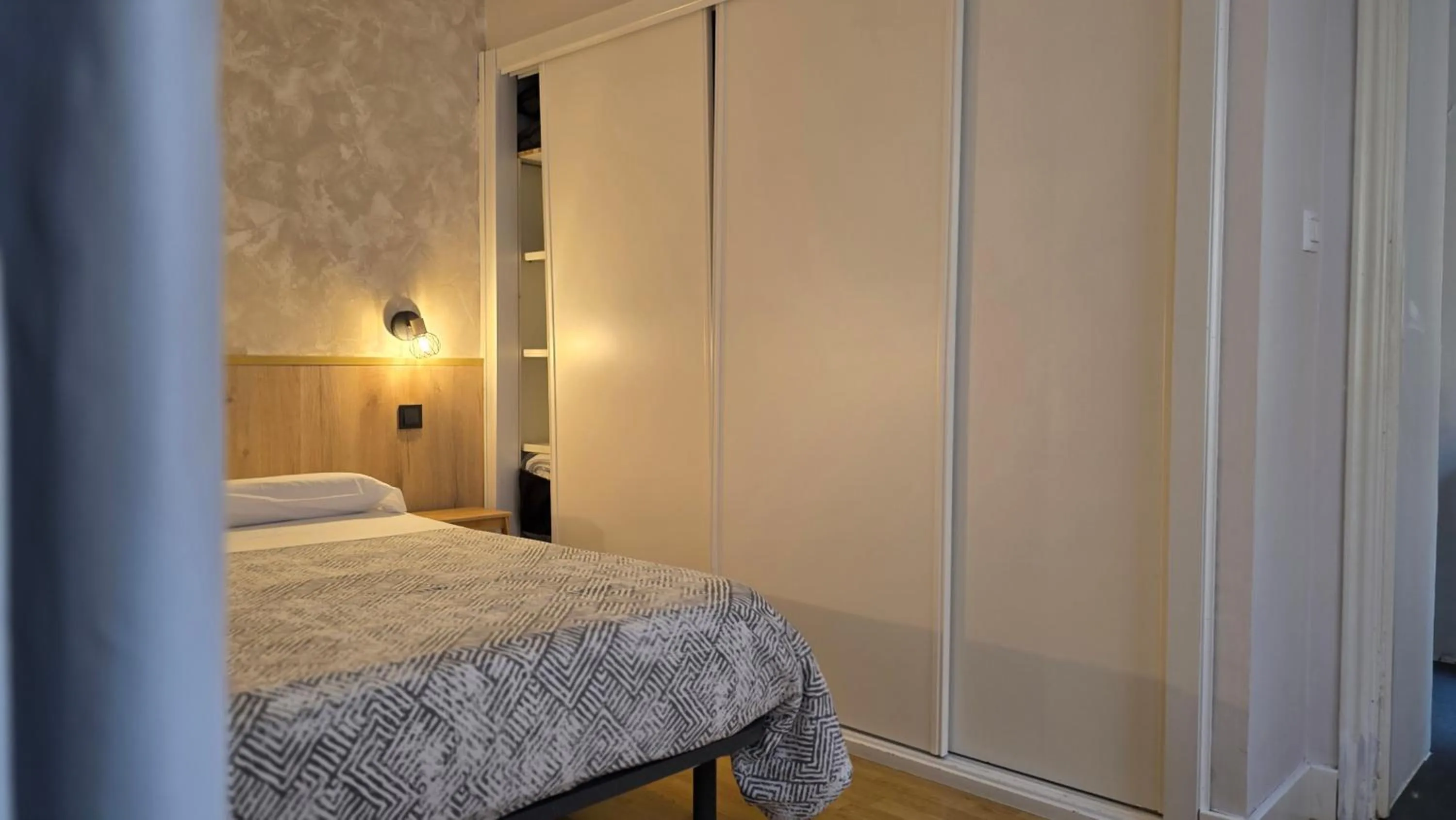 Bedroom, Bed in Hostal Santa Ana Colors