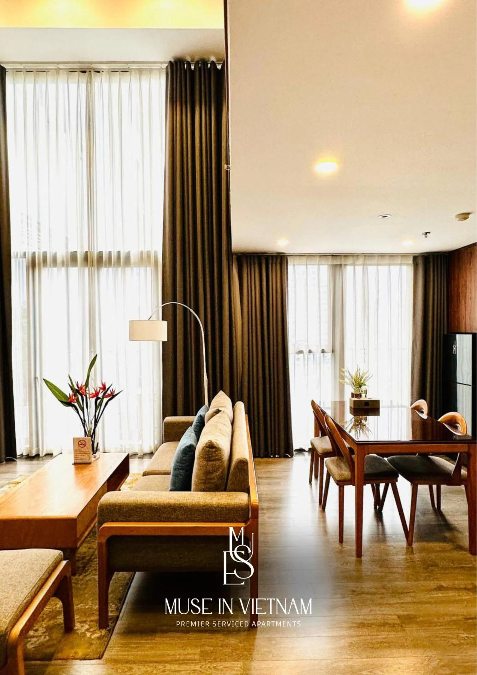 Dining area in Muse Hanoi PentStudio West Lake