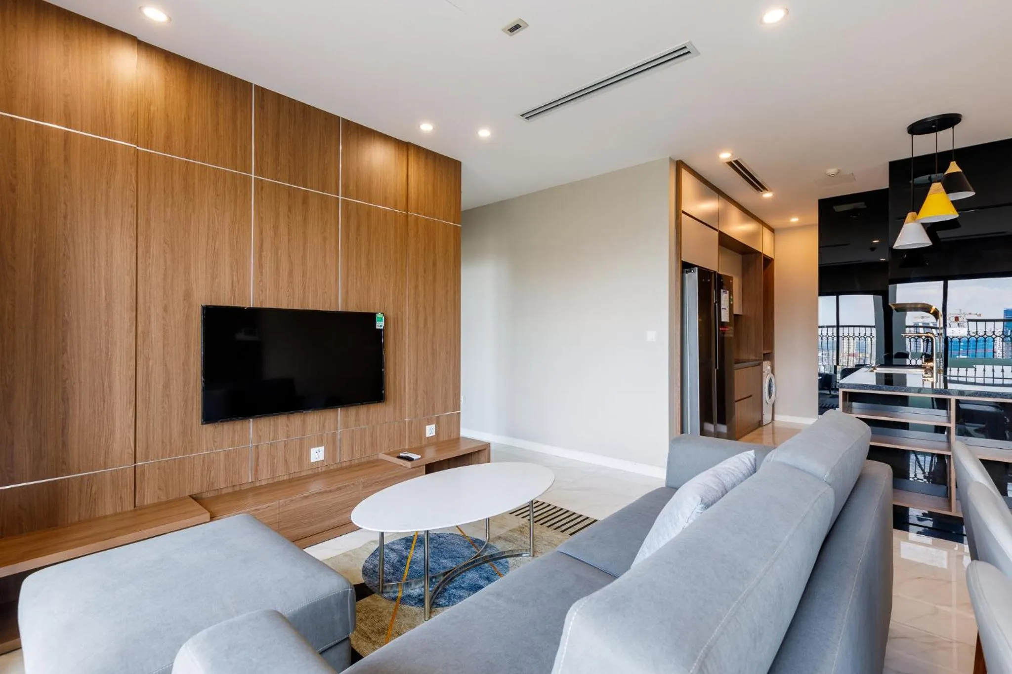 Living room in Muse Hanoi Lake View Luxury Apartment - D' Eldorado