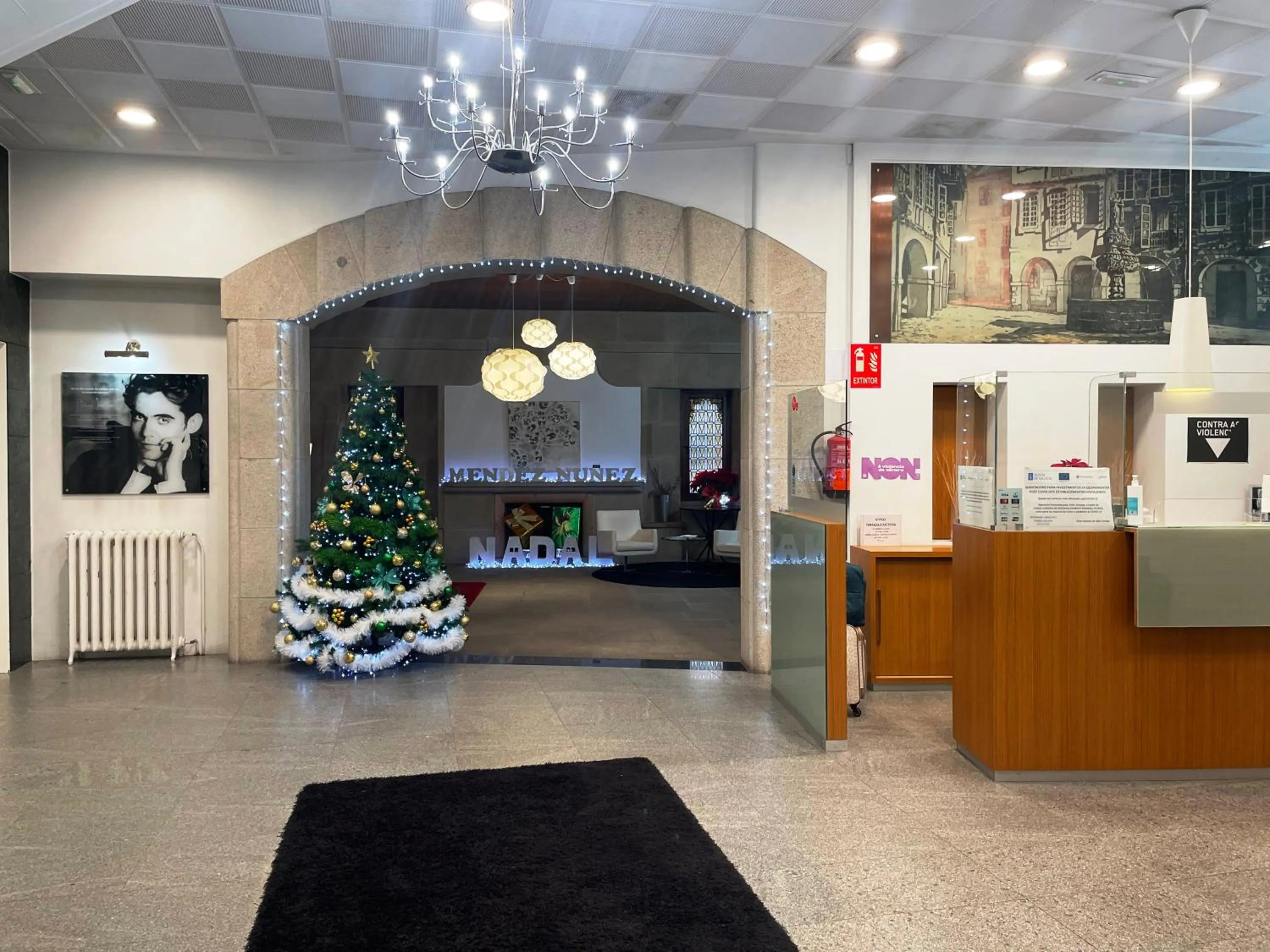 Lobby or reception in Hotel Mendez Nuñez