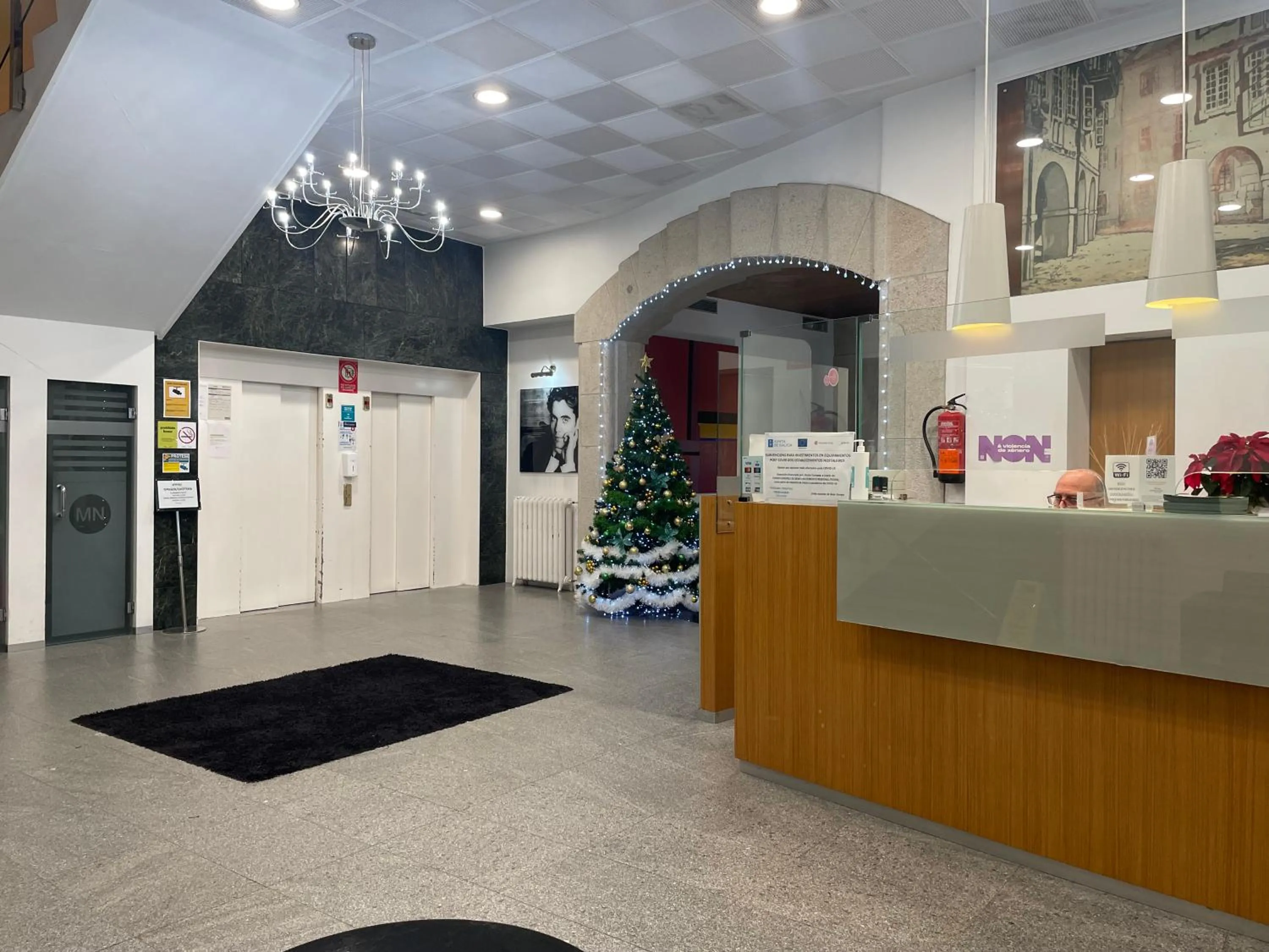 Lobby or reception in Hotel Mendez Nuñez