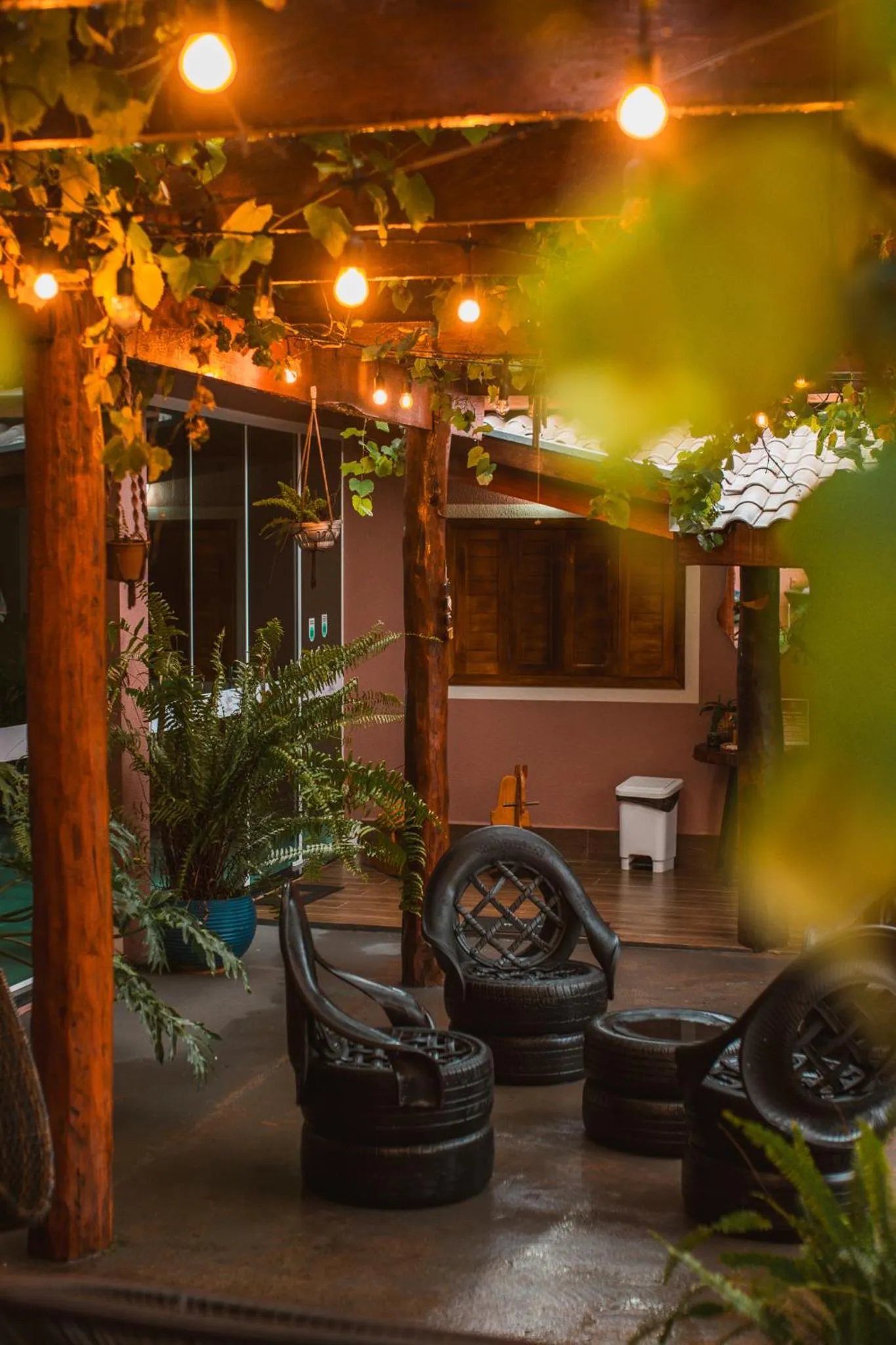 Garden view in Lukinhas Pousada