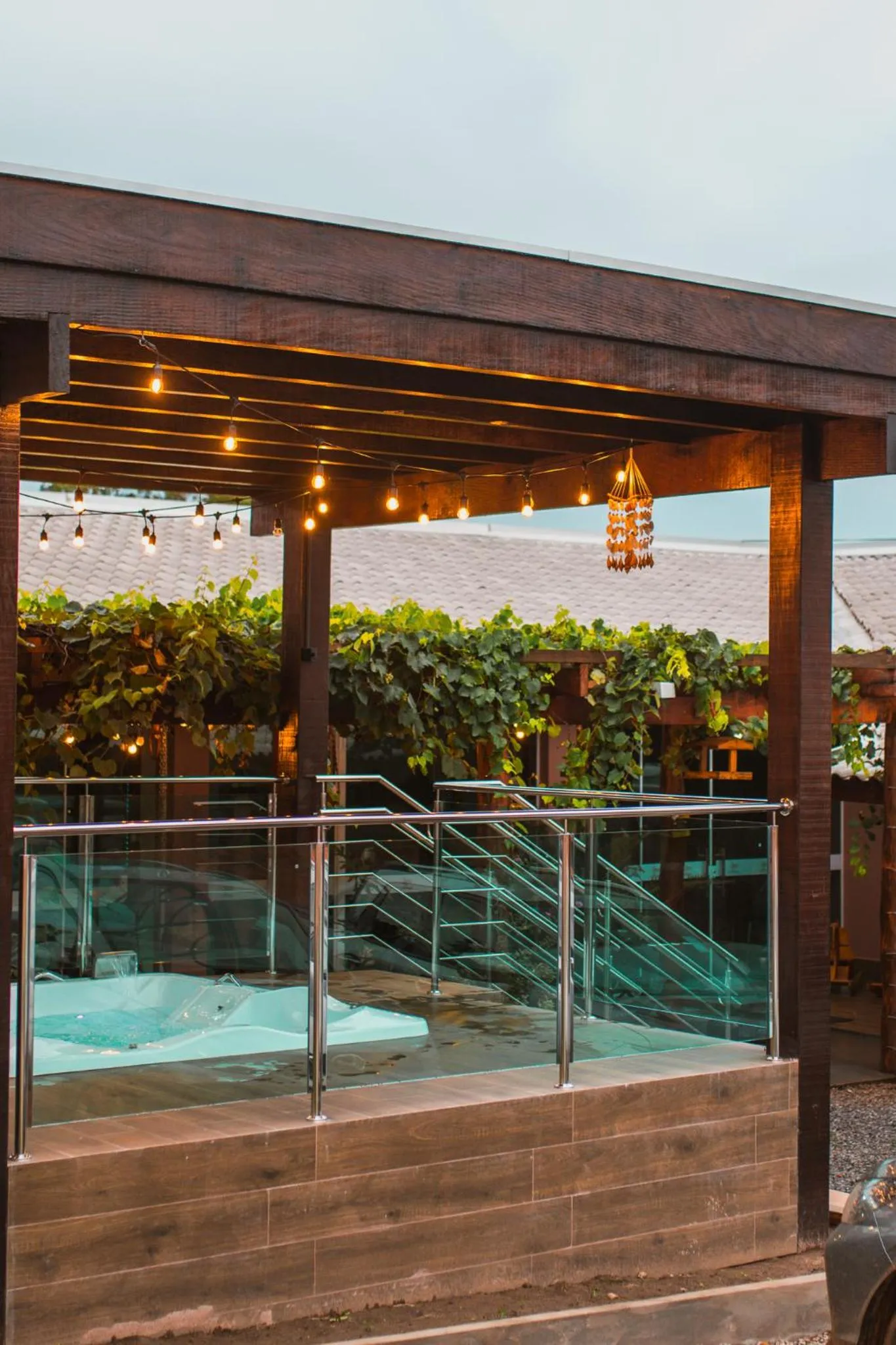 Hot Tub in Lukinhas Pousada