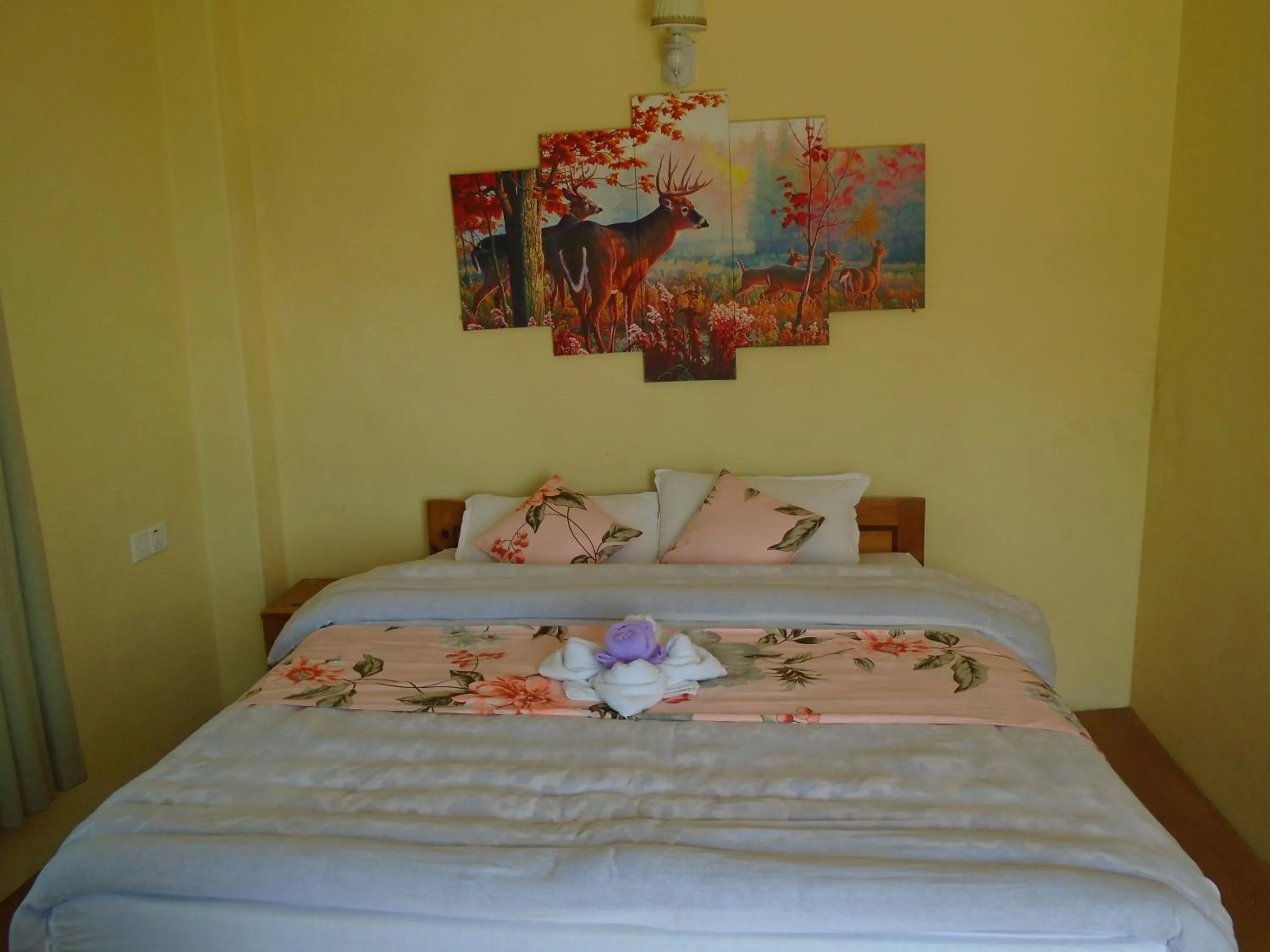 Bed in Hotel Sarangkot