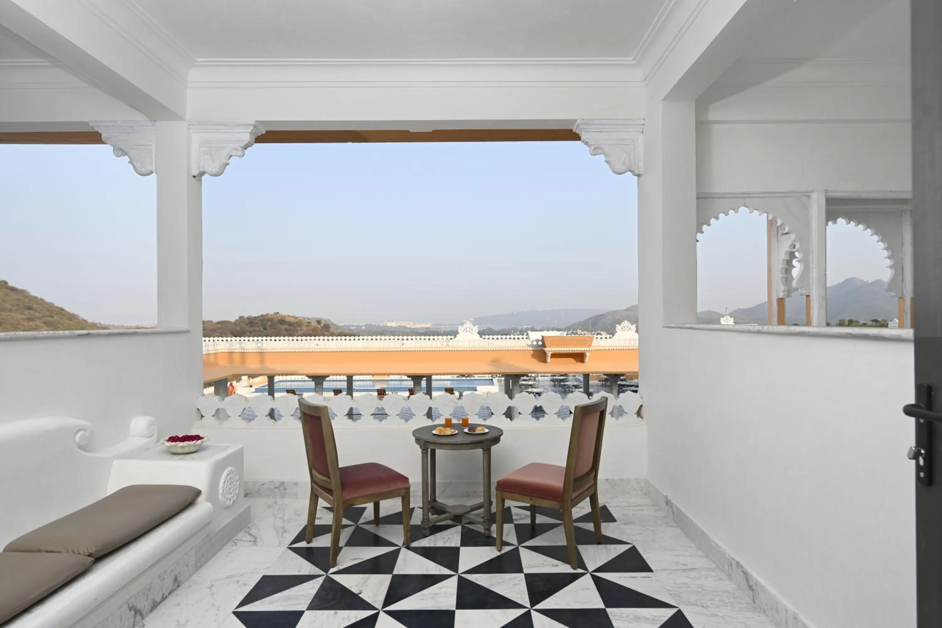 Seating area in Fateh Vilas by Fateh Collection