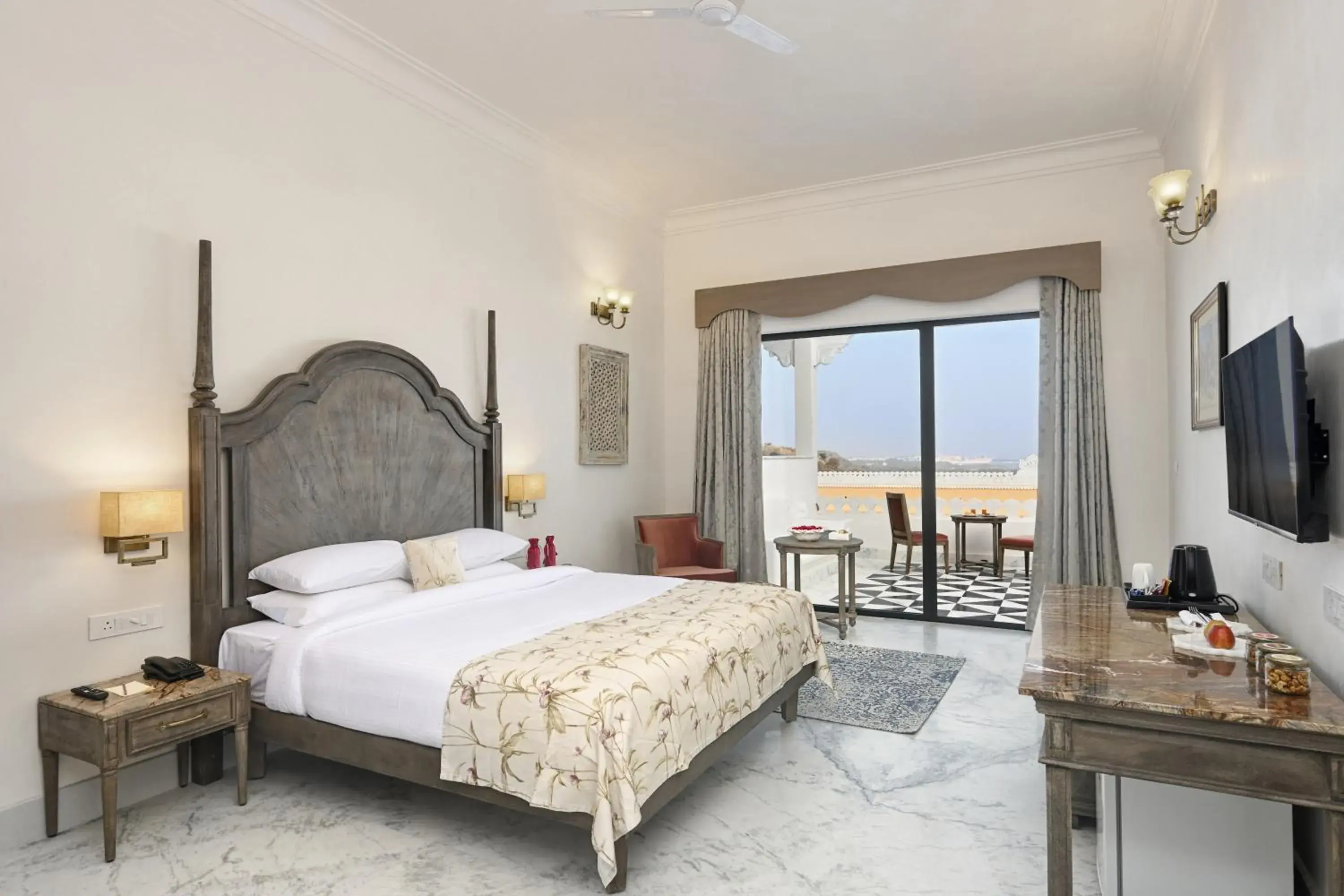 Deluxe Double Room with Balcony in Fateh Vilas by Fateh Collection Deluxe Double Room with Balcony in Fateh Vilas by Fateh Collection