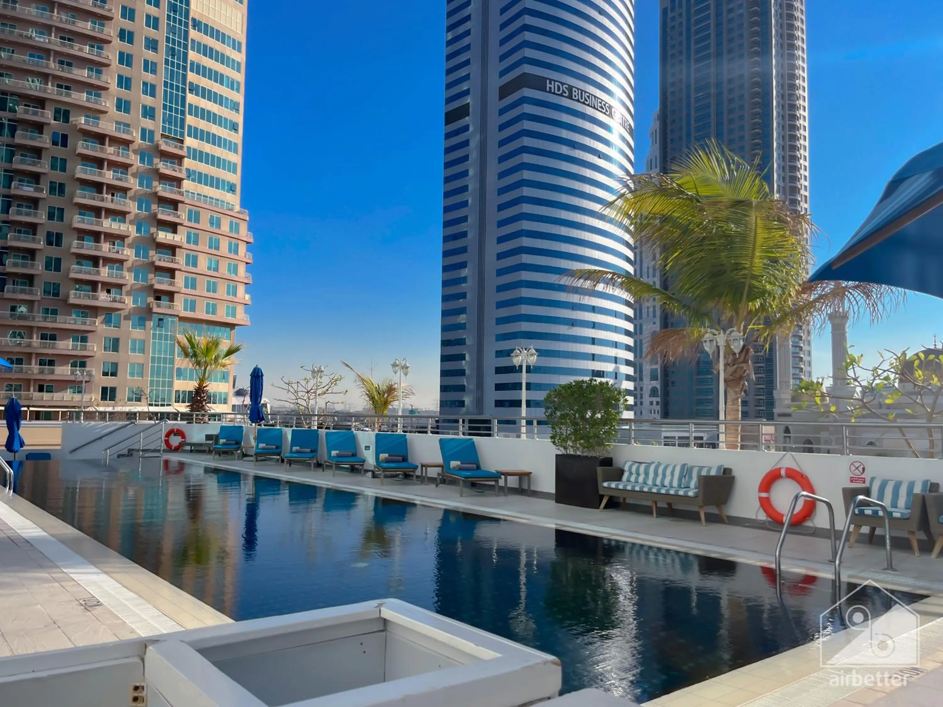 Swimming pool in Luxurious Loft with stunning views Dubai
