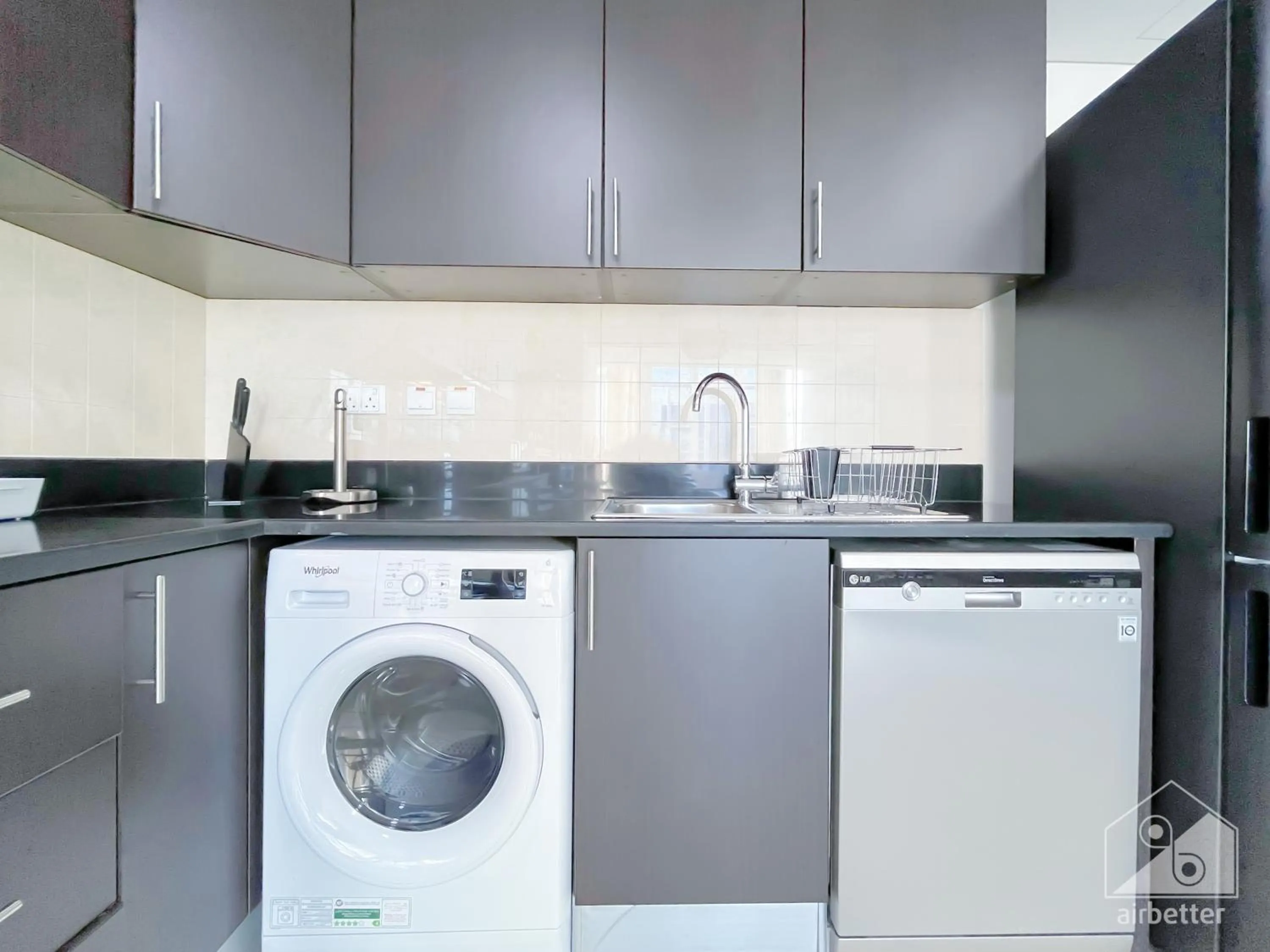 kitchen in Luxurious Loft with stunning views Dubai